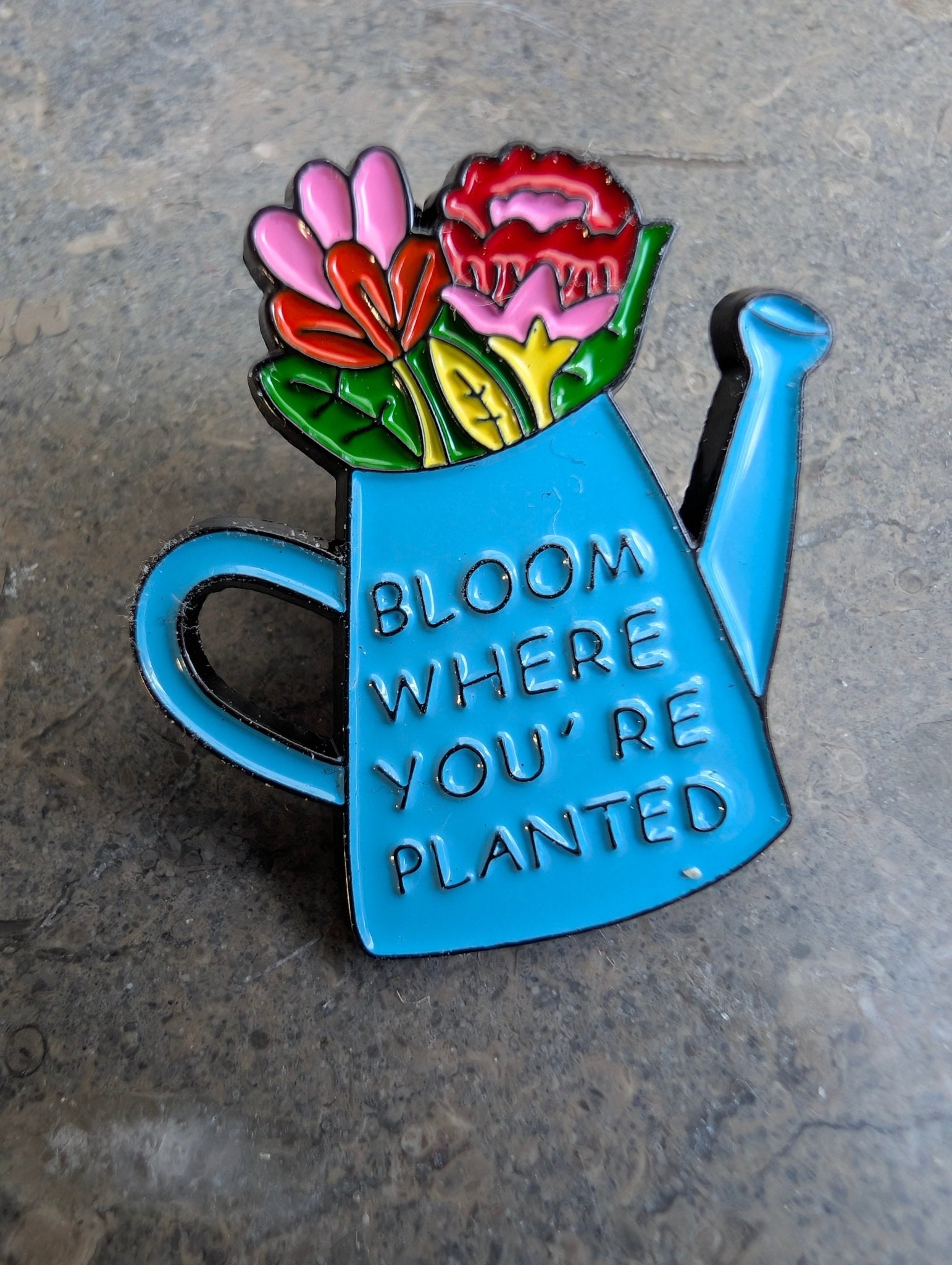 Pin Bloom where you're planted Pins i One size från Rino Design Sthlm