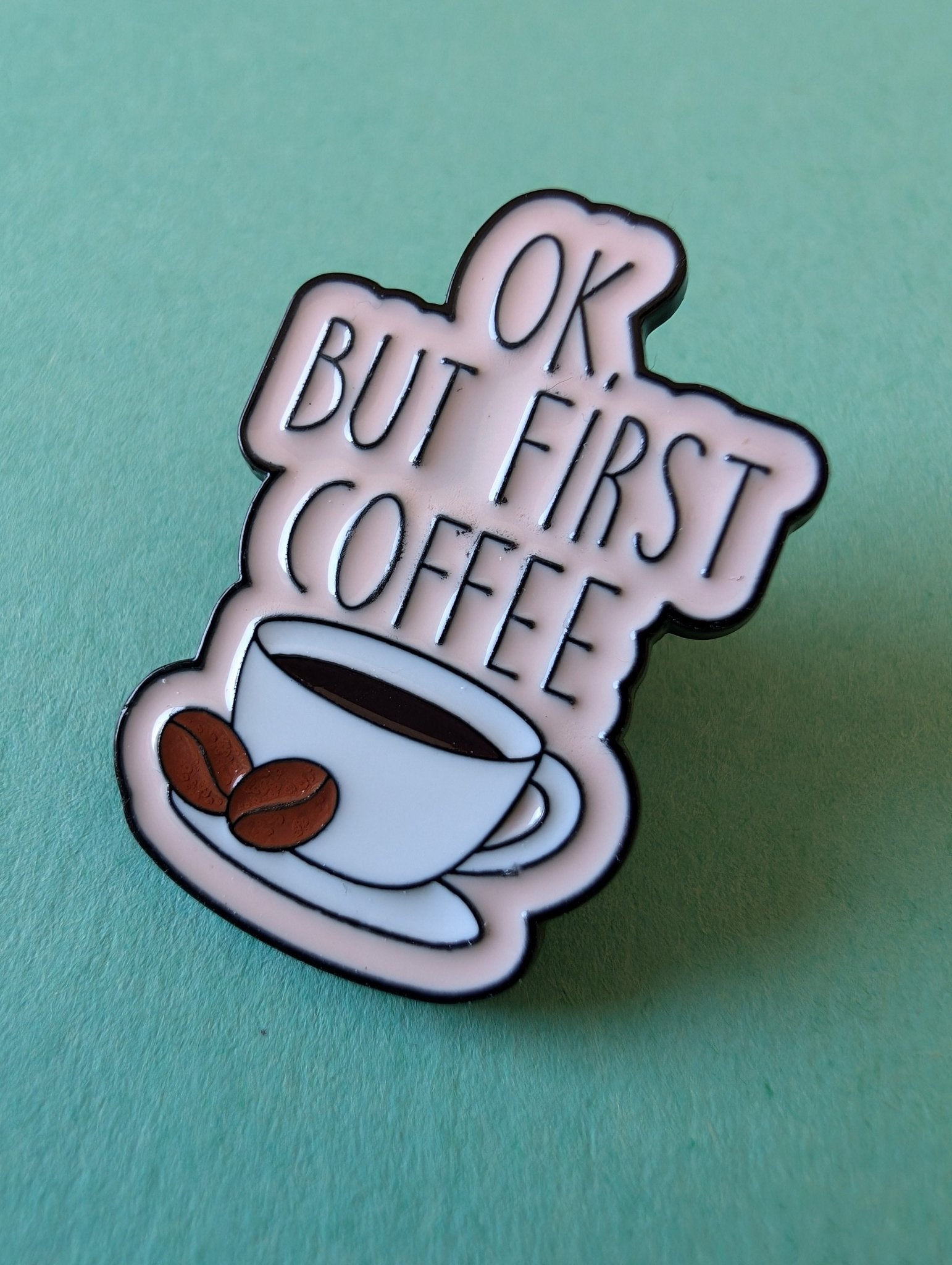 Pin But first coffee Pins i One size från Rino Design Sthlm