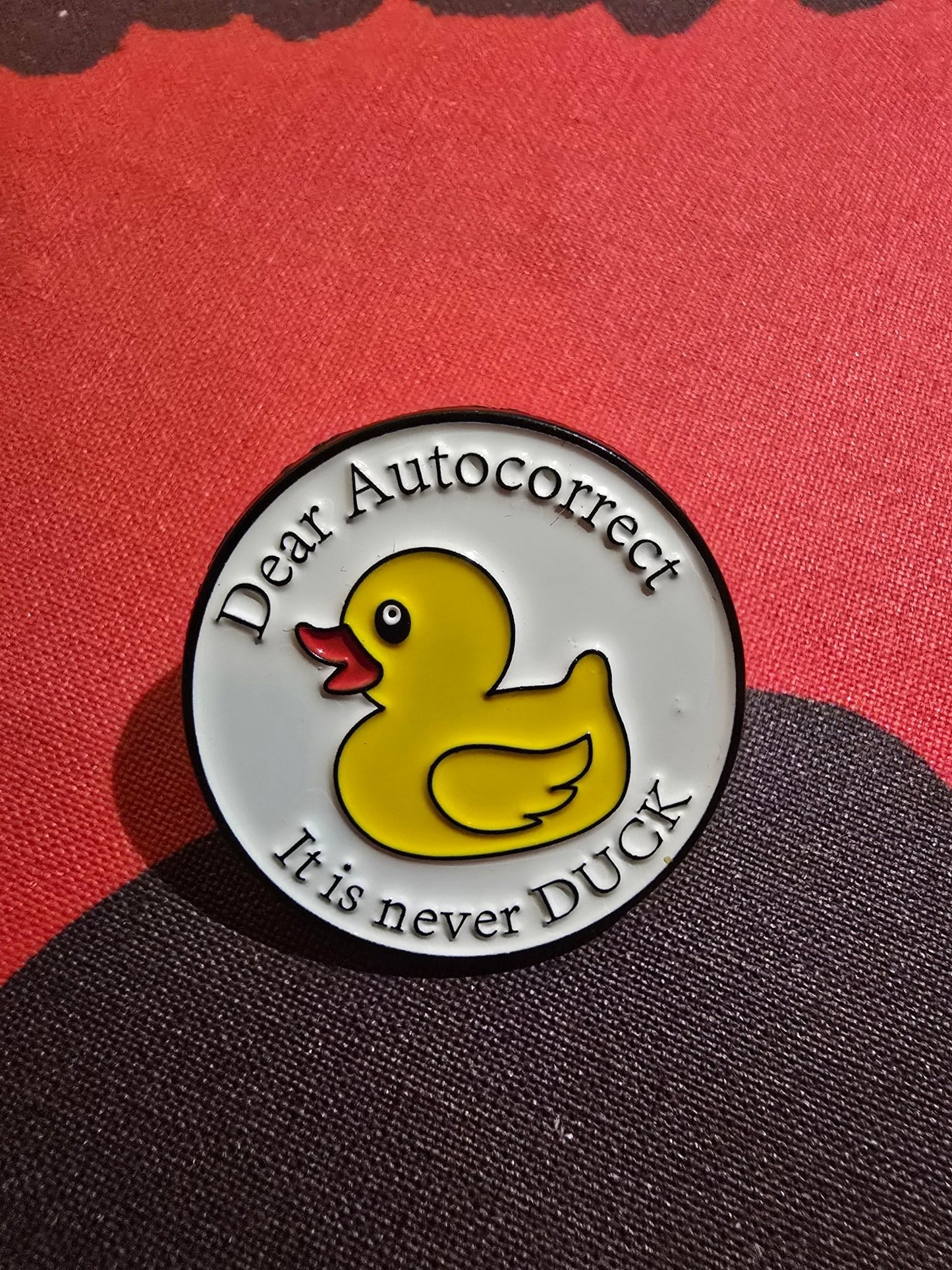 Pin Dear autocorrect, it is never DUCK - Rino Design Sthlm
