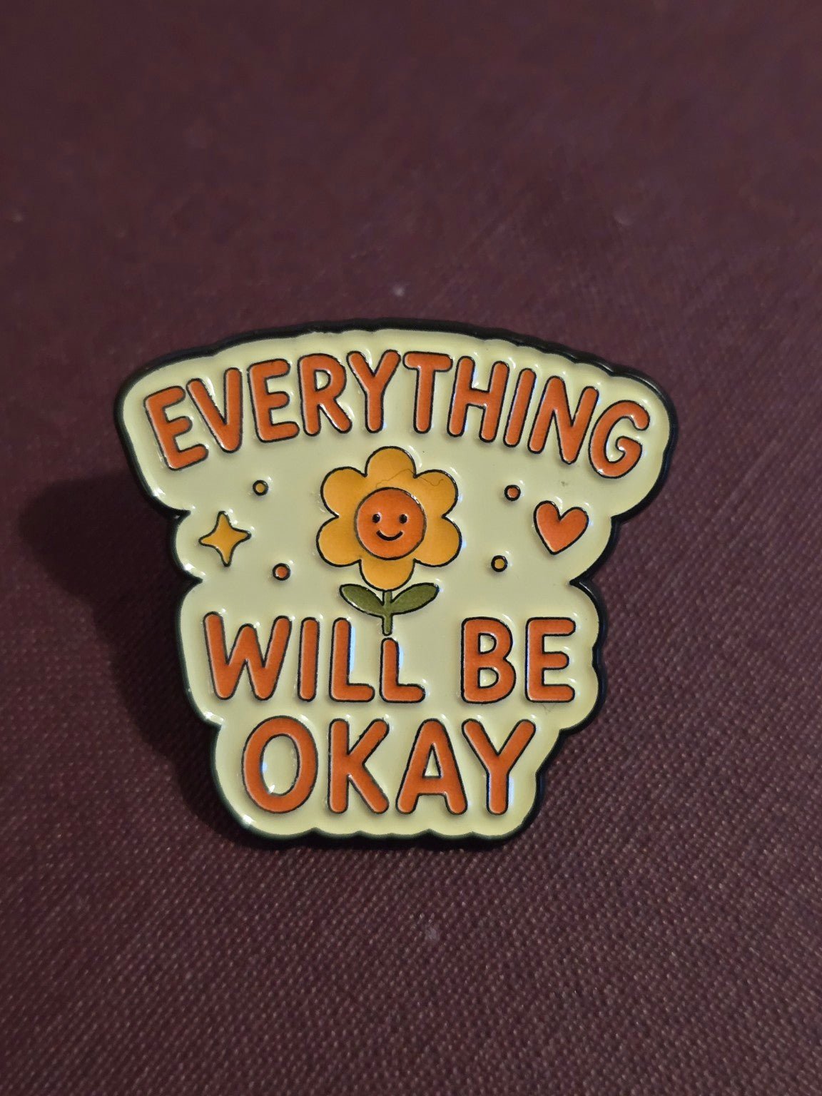 Pin Everything Will Be Okay Pins i One size från Rino Design Sthlm