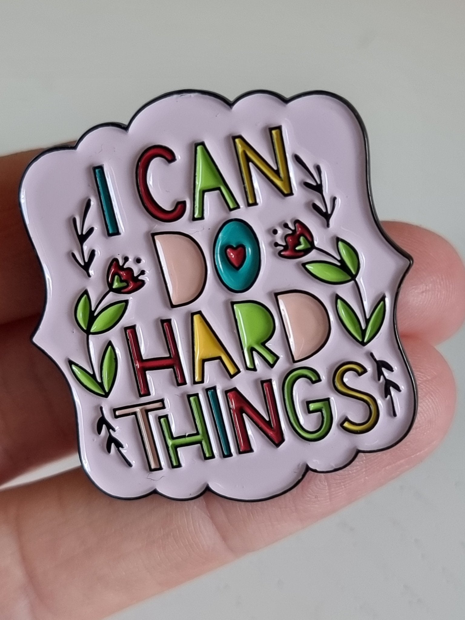 Pin I can do hard things Pins i One size från Rino Design Sthlm