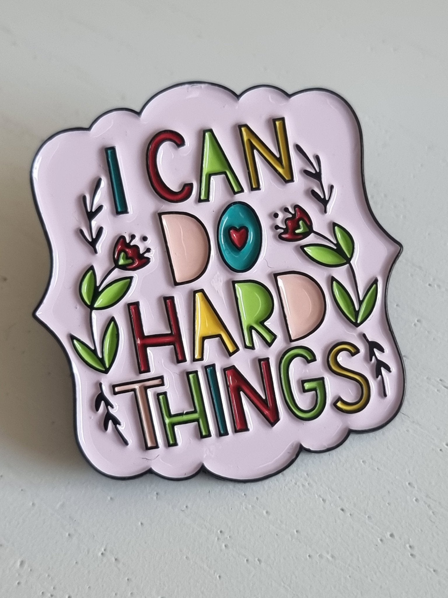 Pin I can do hard things Pins i One size från Rino Design Sthlm