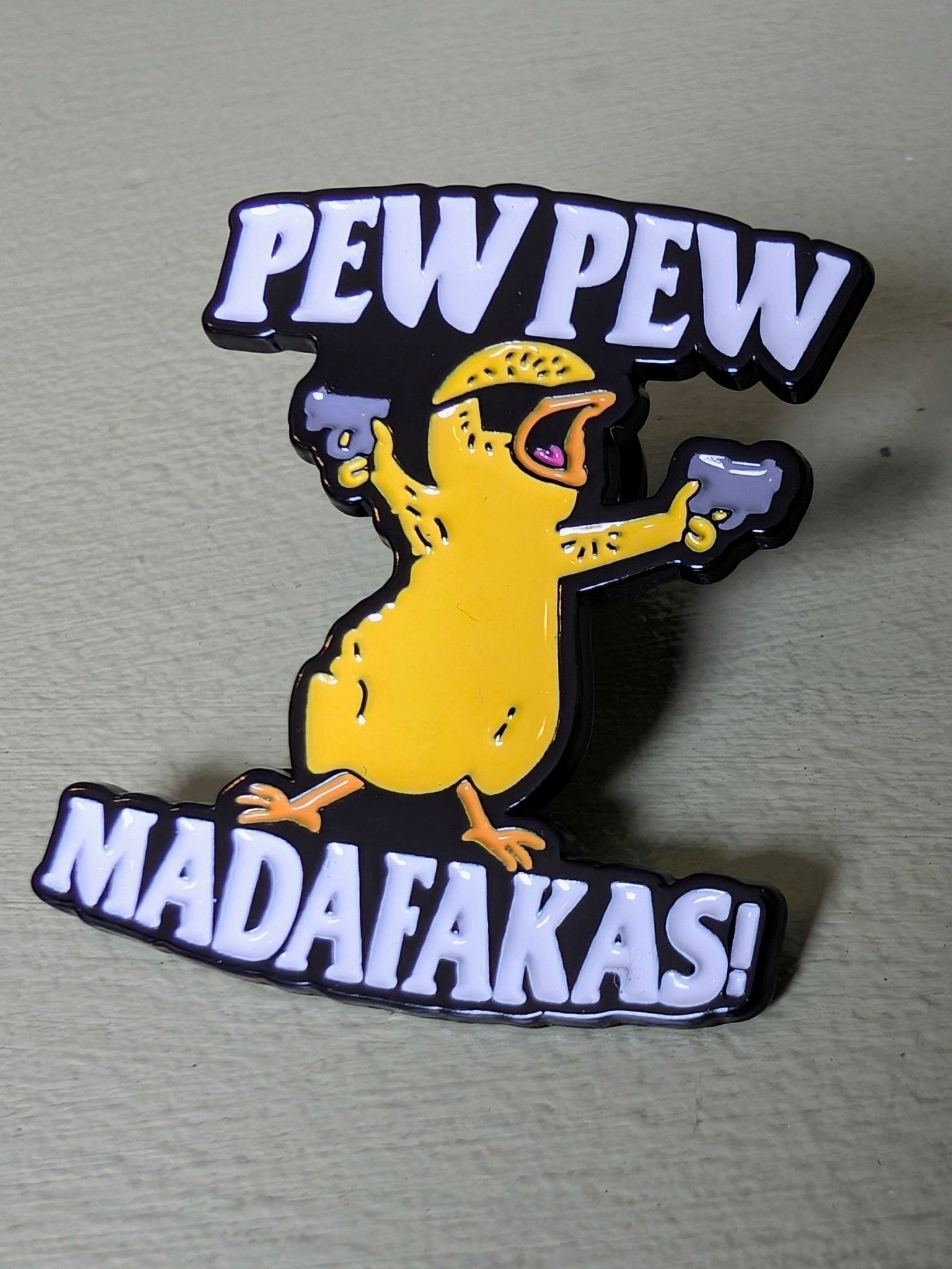 Pin Pew pew madafakas! Pins i One size från Rino Design Sthlm