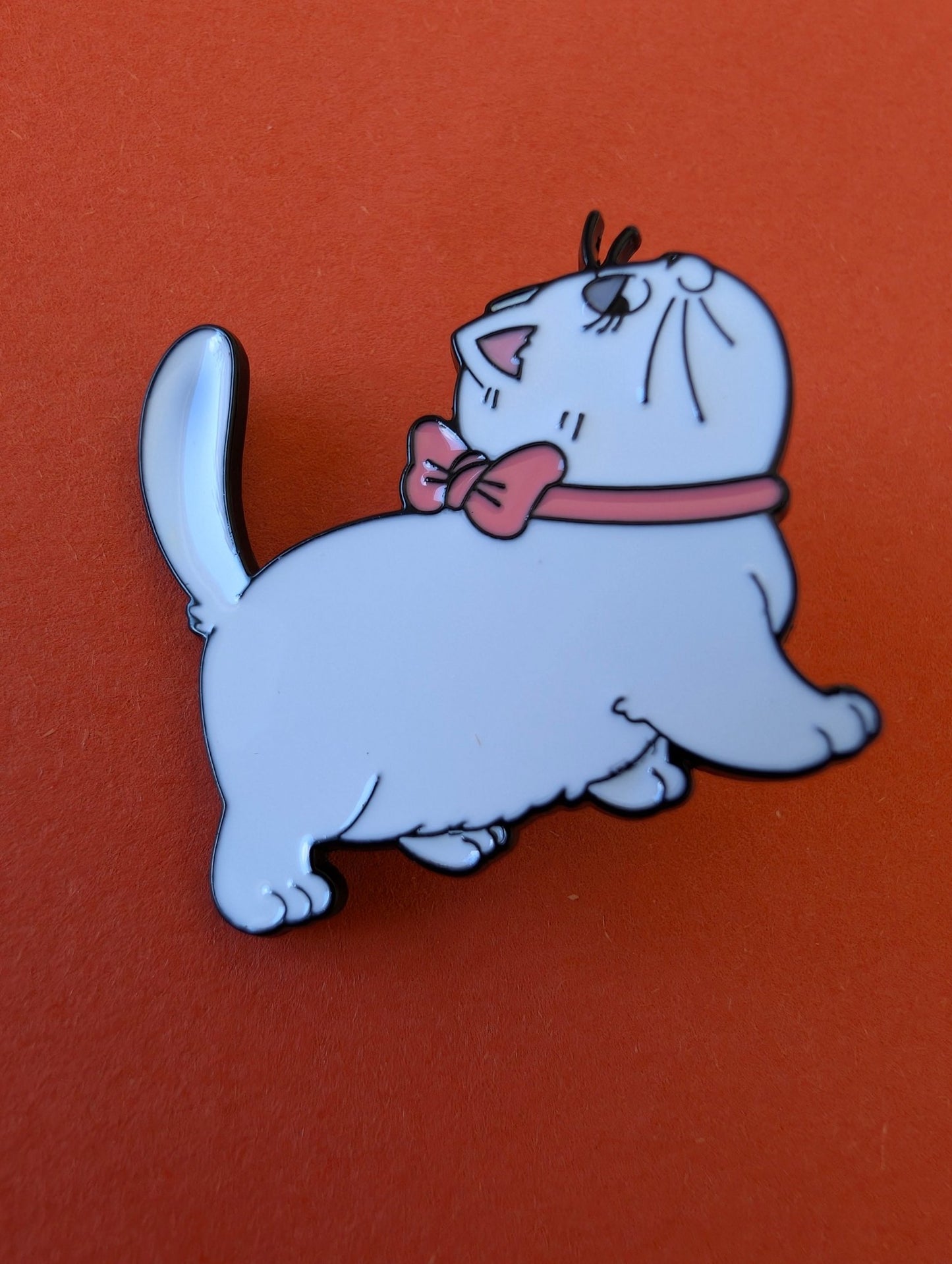 Pin Vit Katt - Rino Design Sthlm