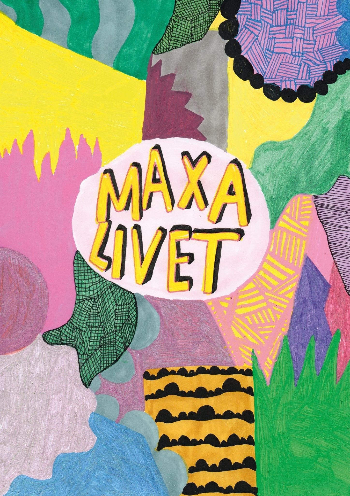 Print: Maxa livet Print i One size från Rino Design Sthlm