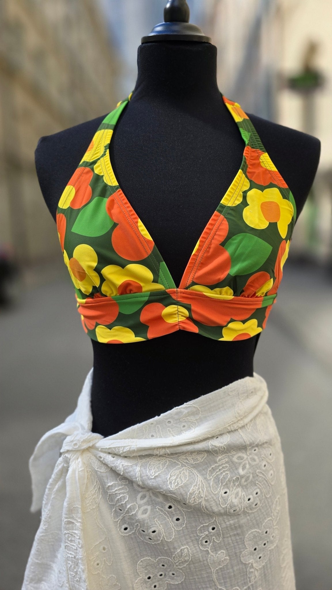Retromönstrad Bikinitopp Twiggy - Rino Design Sthlm