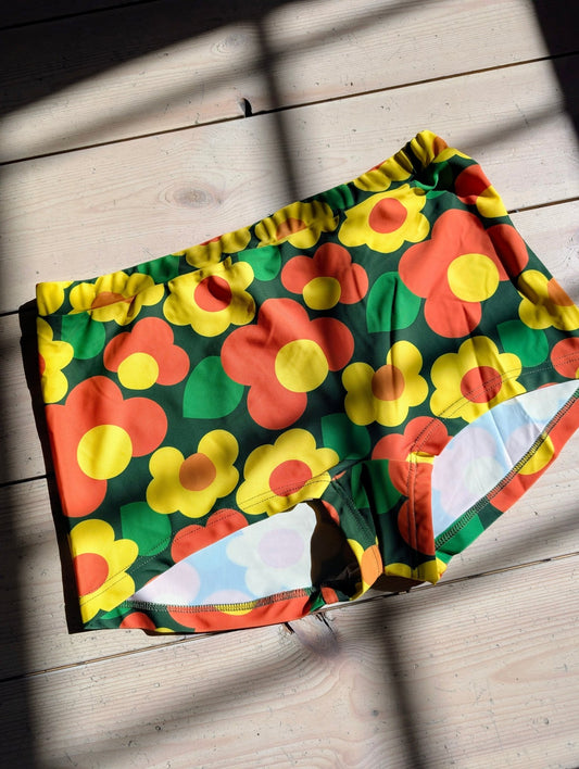 Retromönstrade Bikinibyxor Twiggy - Rino Design Sthlm