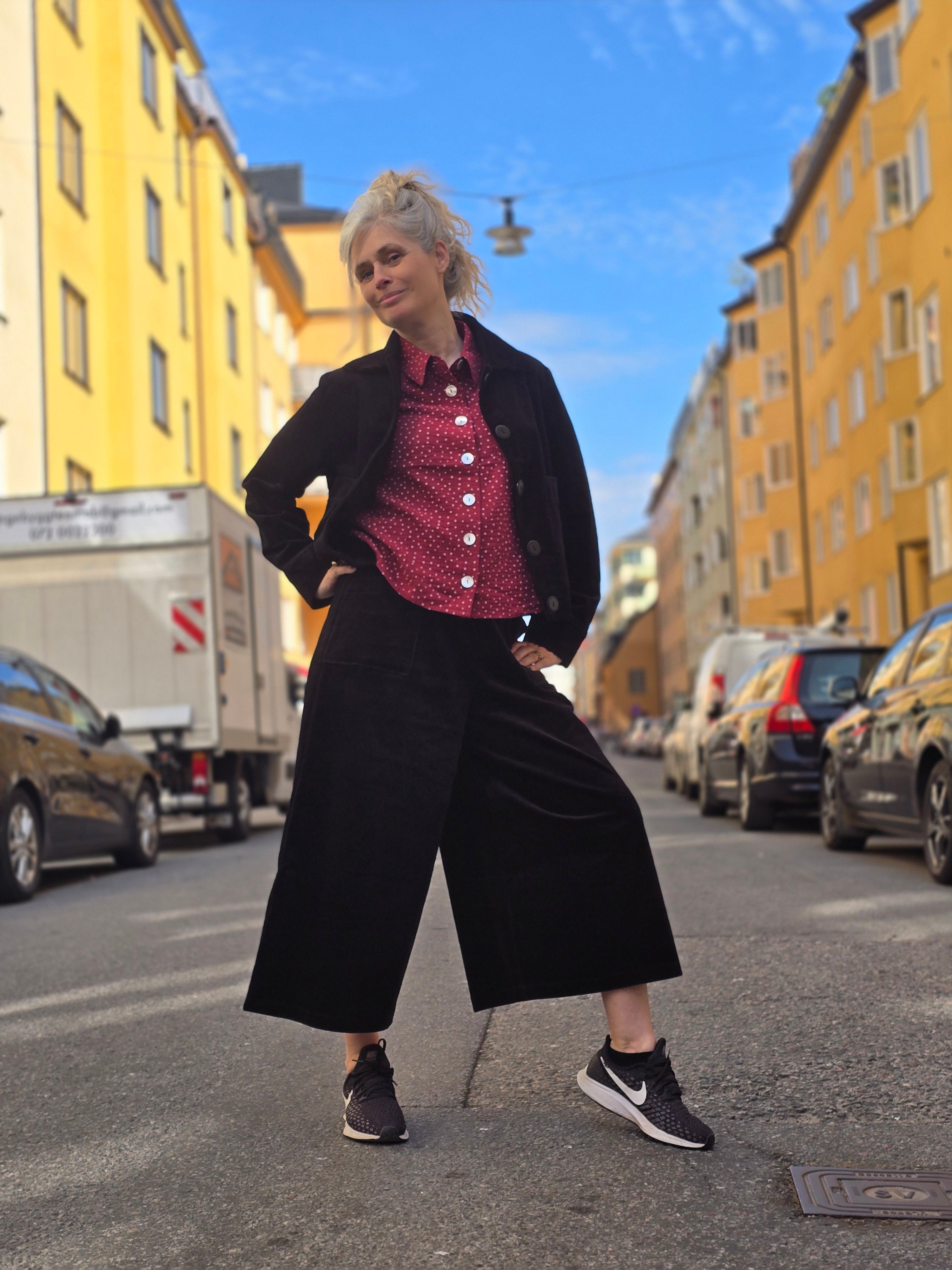 Culottebyxor manchester svart | Rino