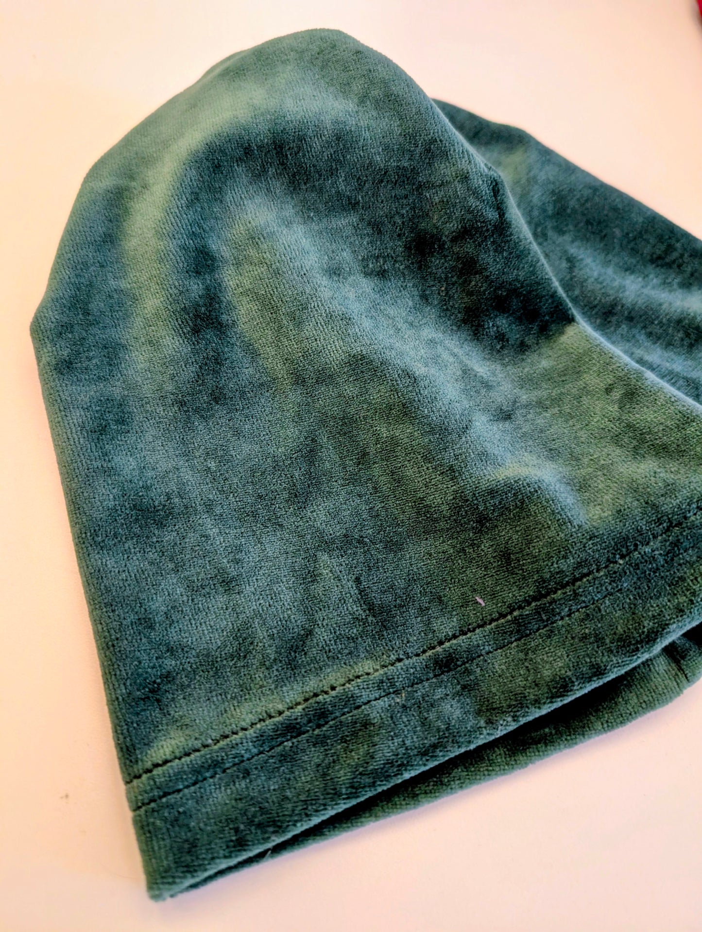 Mössa Velour Grön