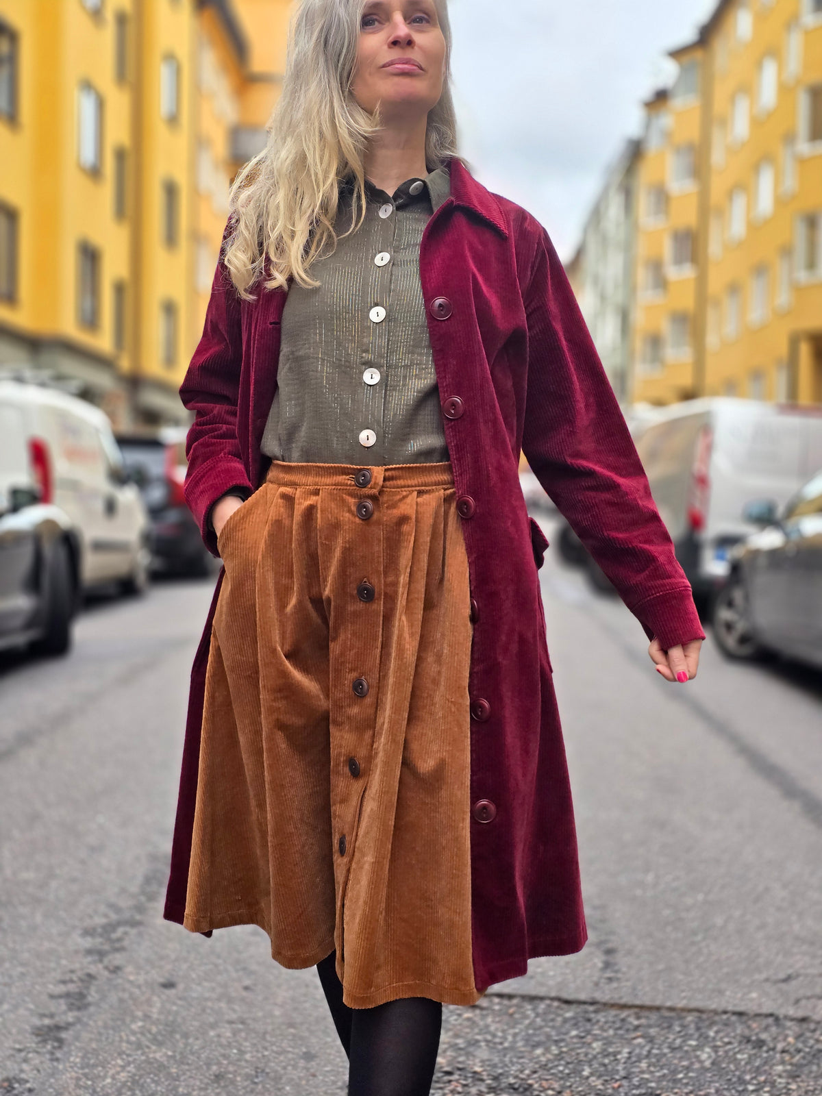 Skjorta Dam Muslin Grön Glitter | Rino