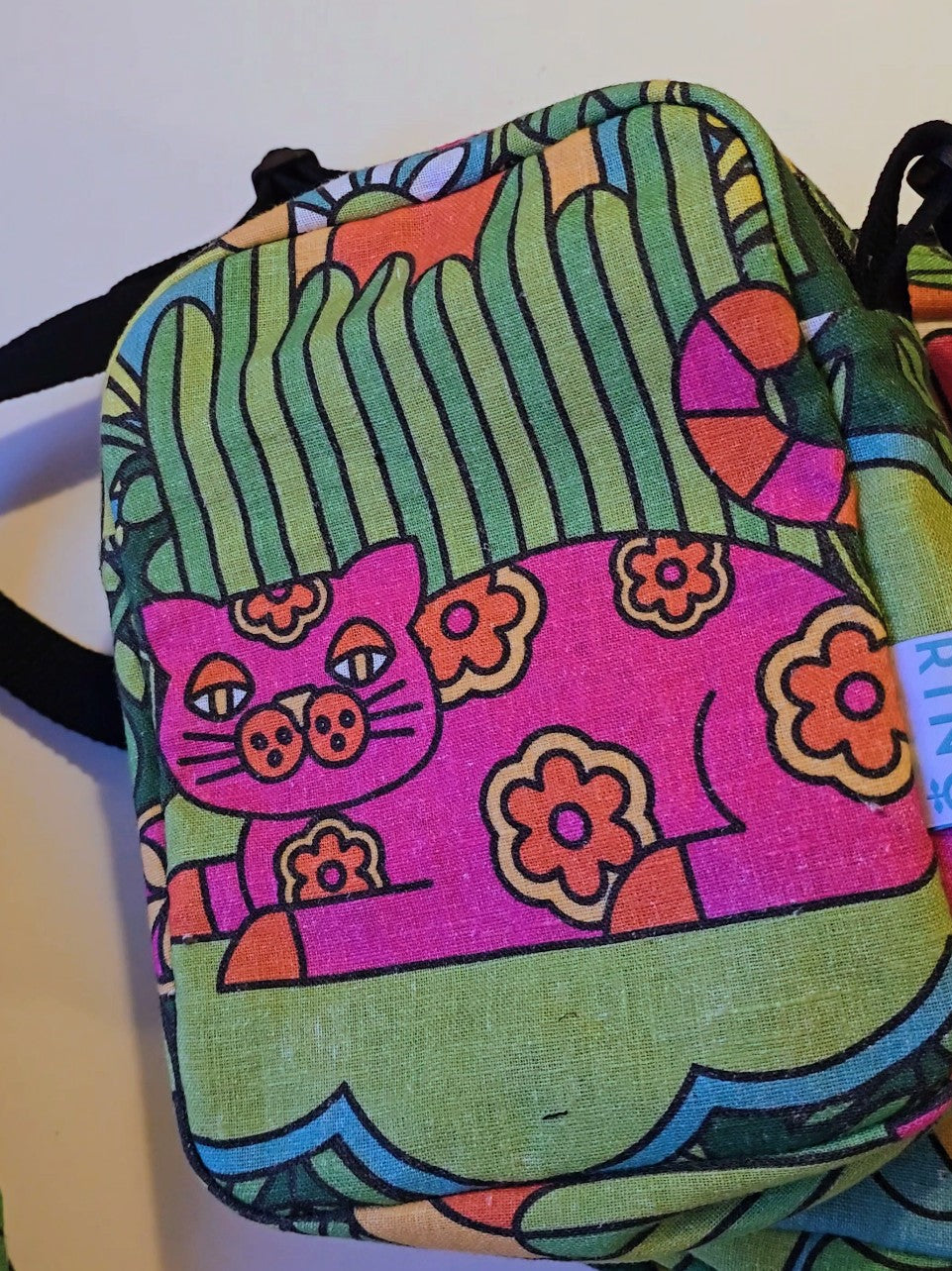 City Bag Cat Green