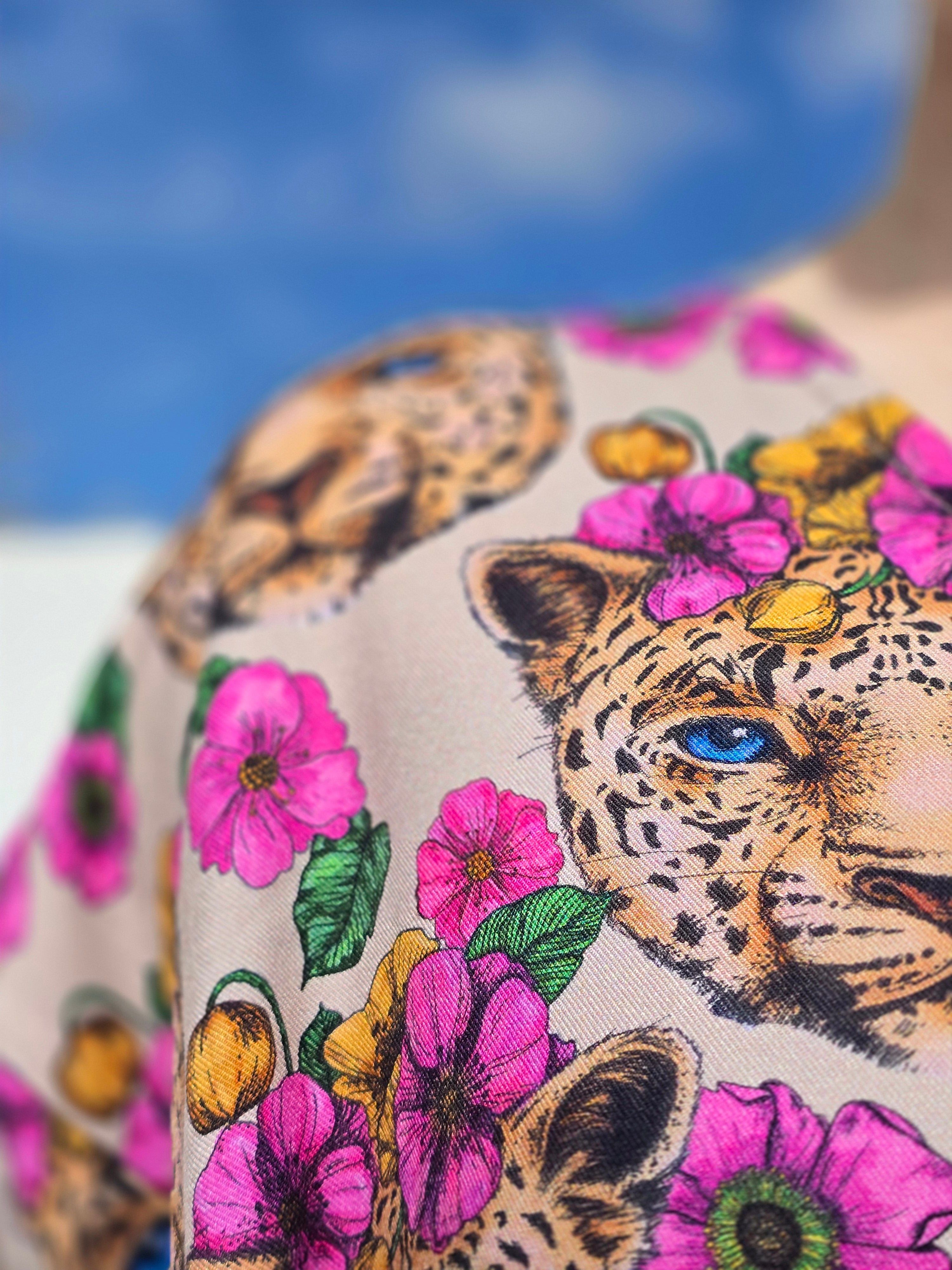 Kaftanklänning Multi Blommor i håret | Rino