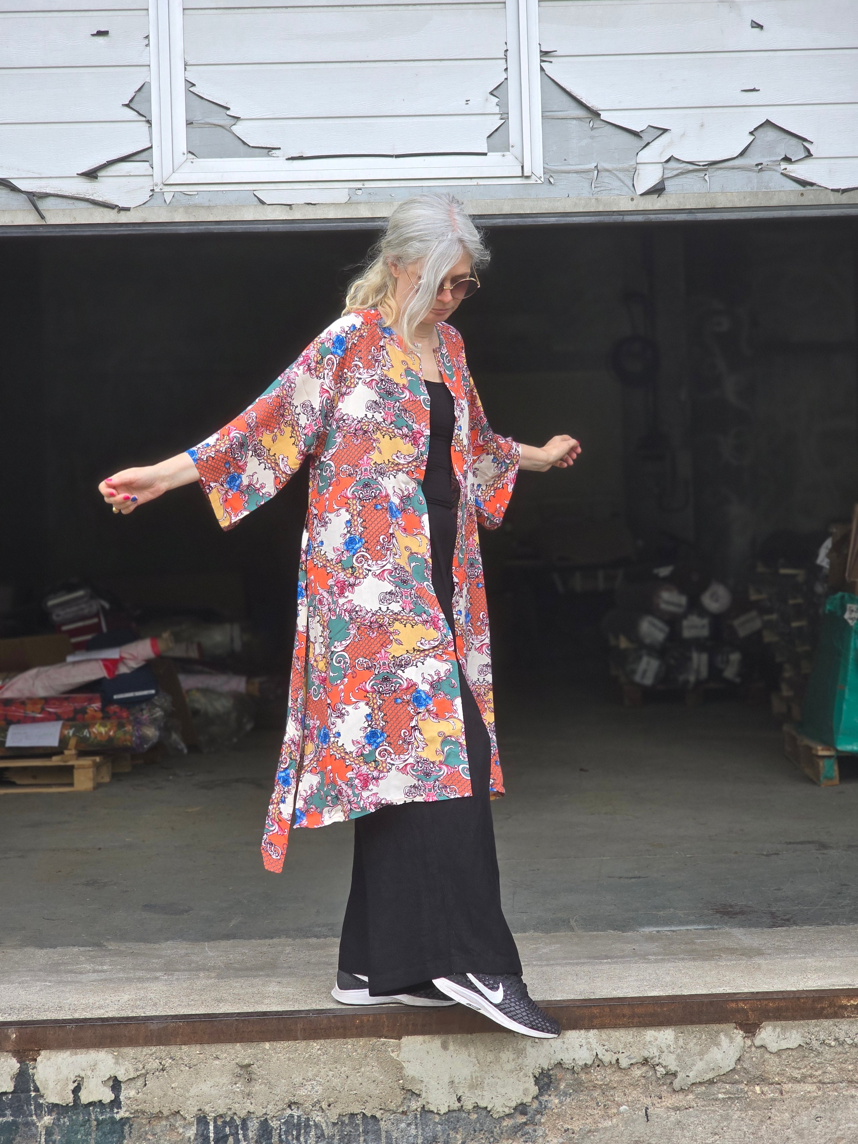 Kimono färgglad Japan insp mönster | Rino