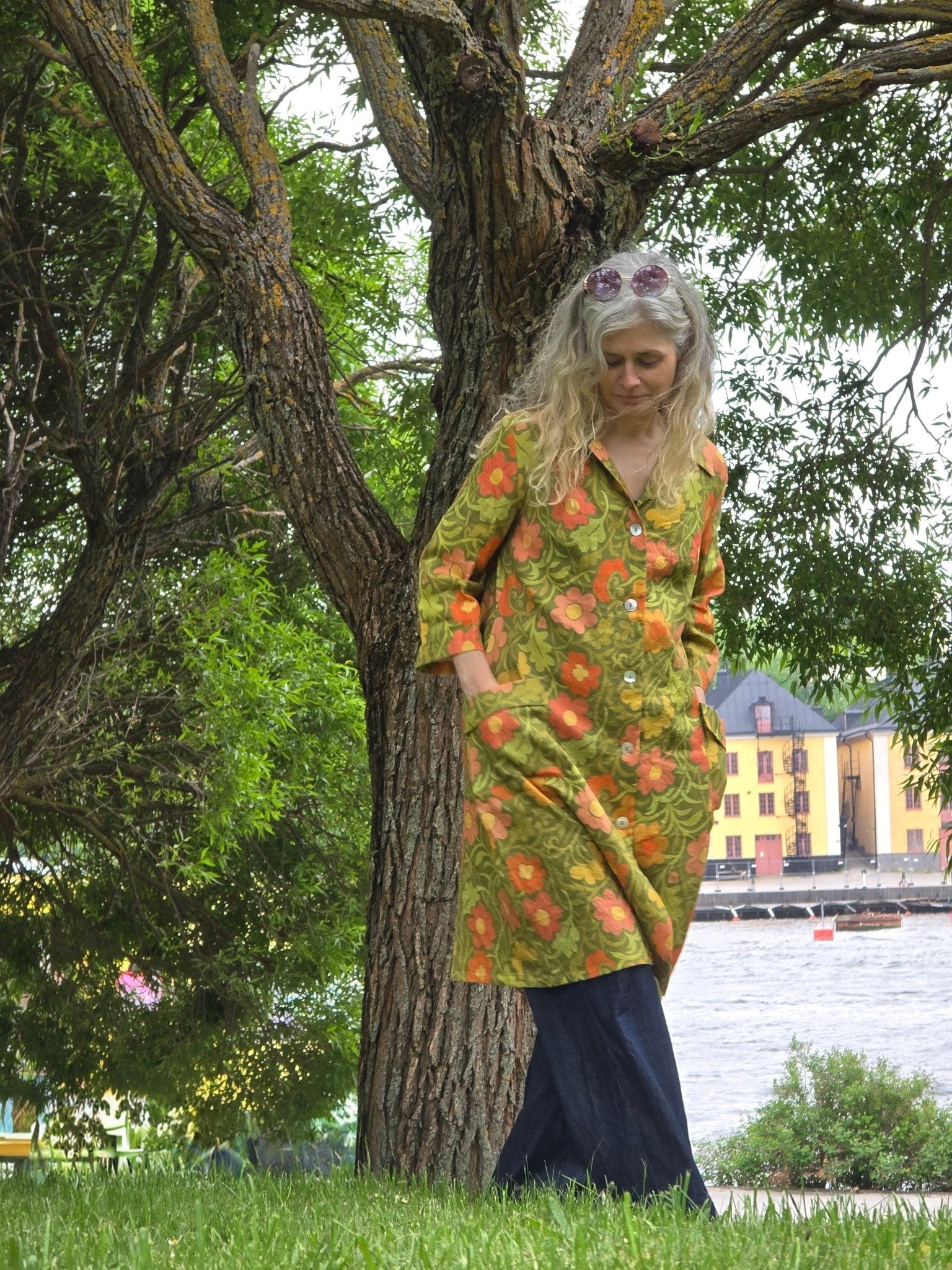 Rockklänning / Städrock Ranka ljus | Rino Klänning i S från Rino Design Sthlm