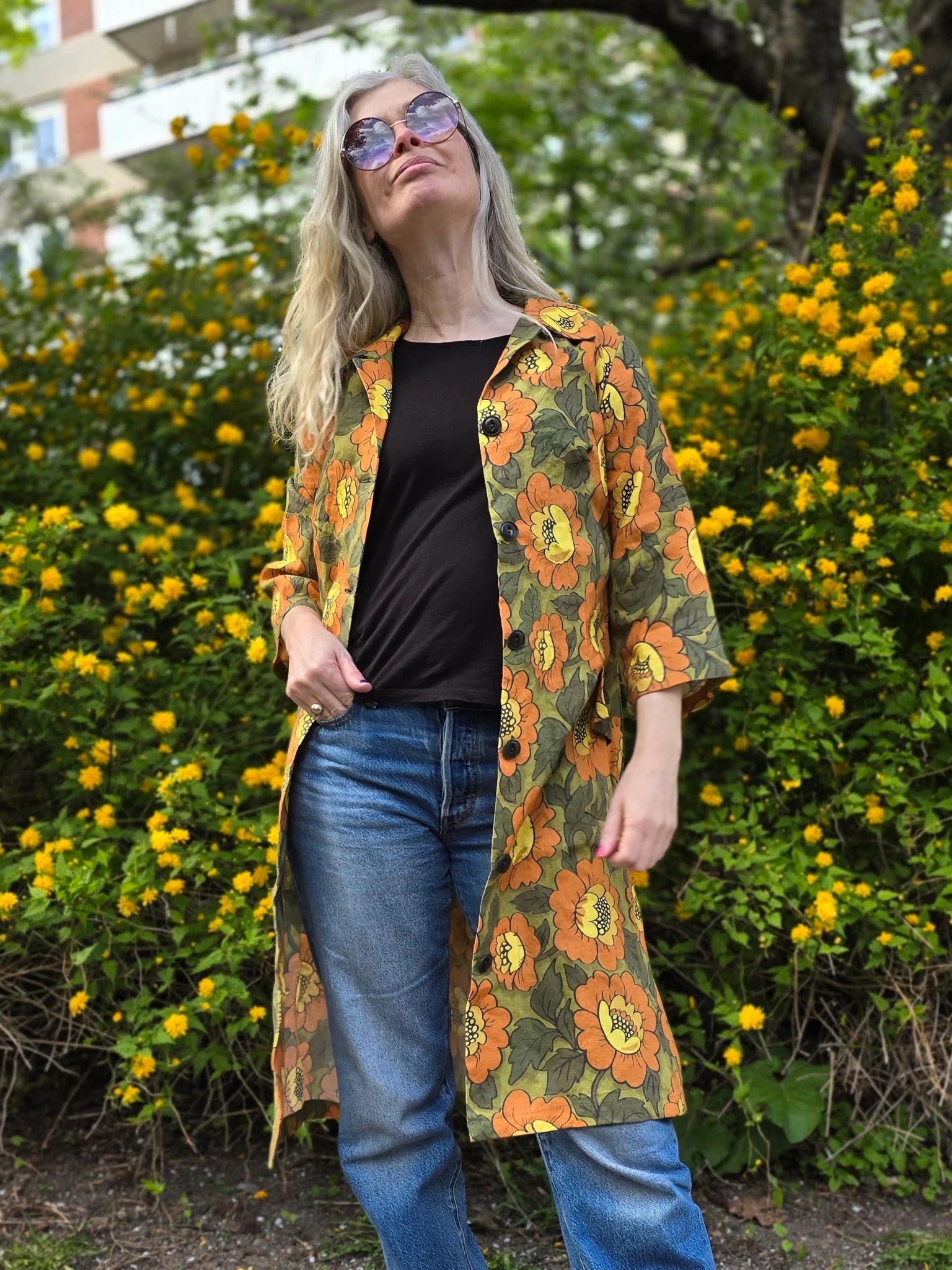 Rockklänning / Städrock Rosenvik Gul | Rino Klänning i XS från Rino Design Sthlm