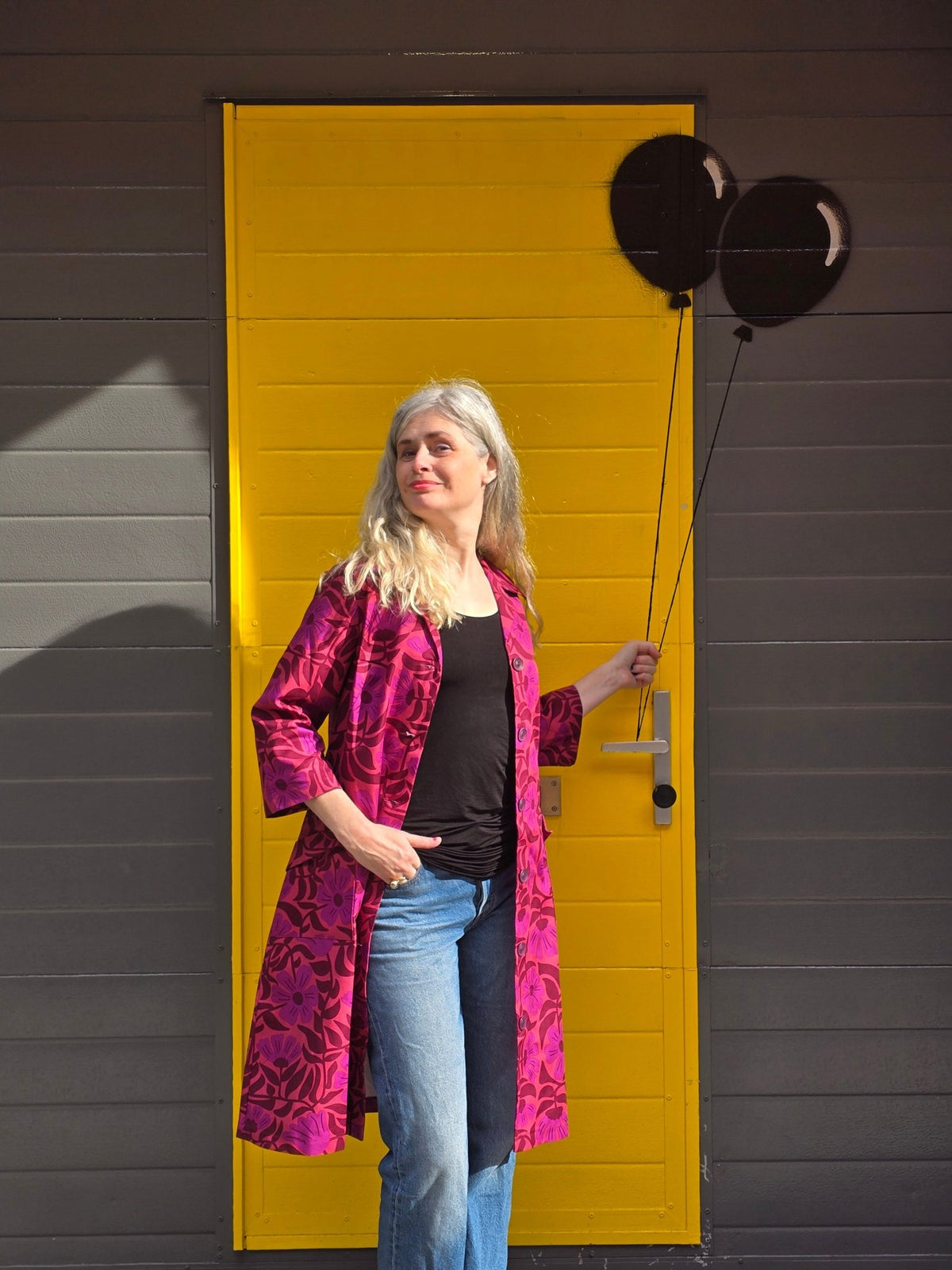 Rockklänning / Städrock Skymning Vinröd | Rino Klänning i S från Rino Design Sthlm