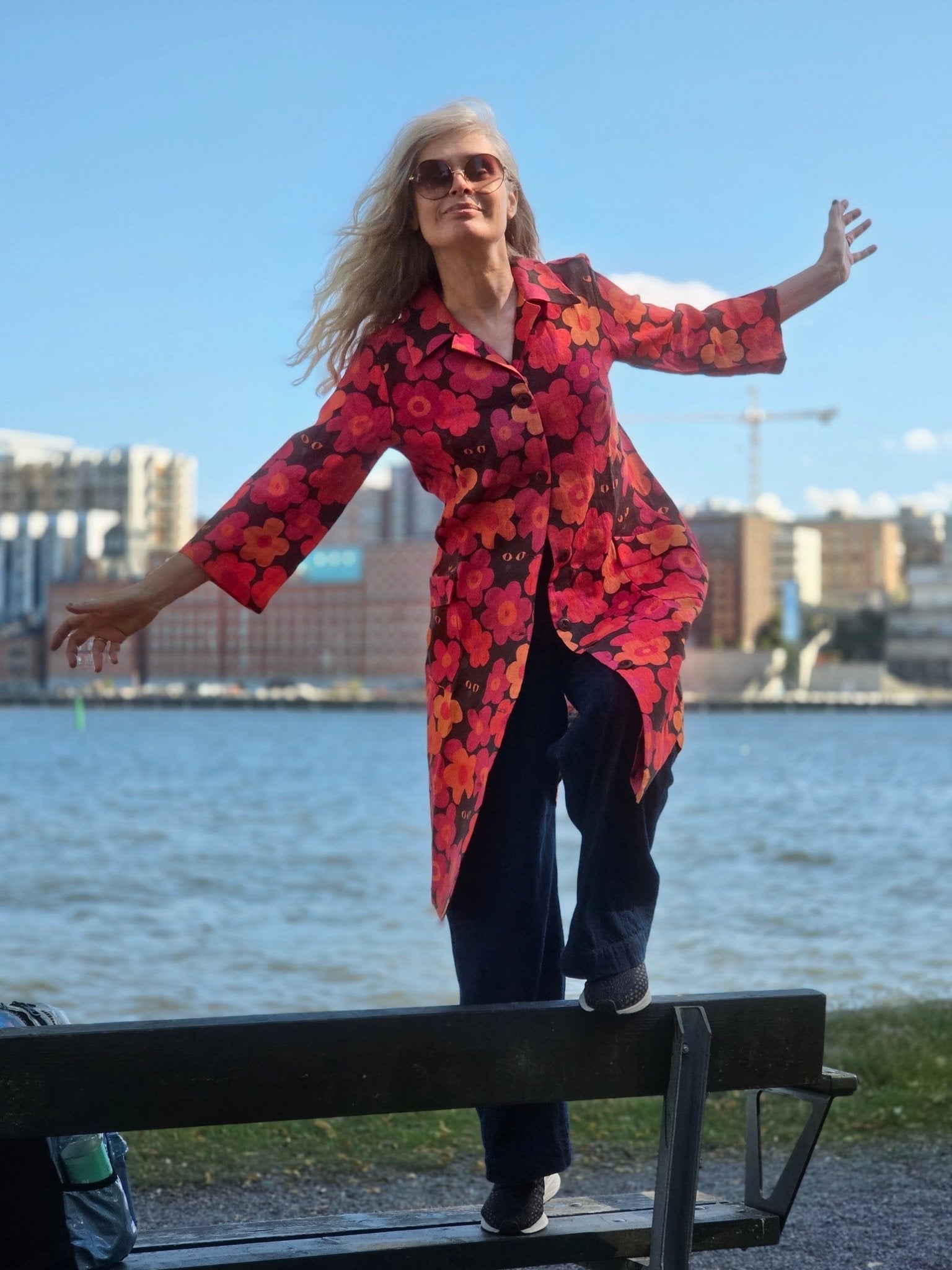 Rockklänning / Städrock Tittut Röd | Rino Klänning i XS från Rino Design Sthlm