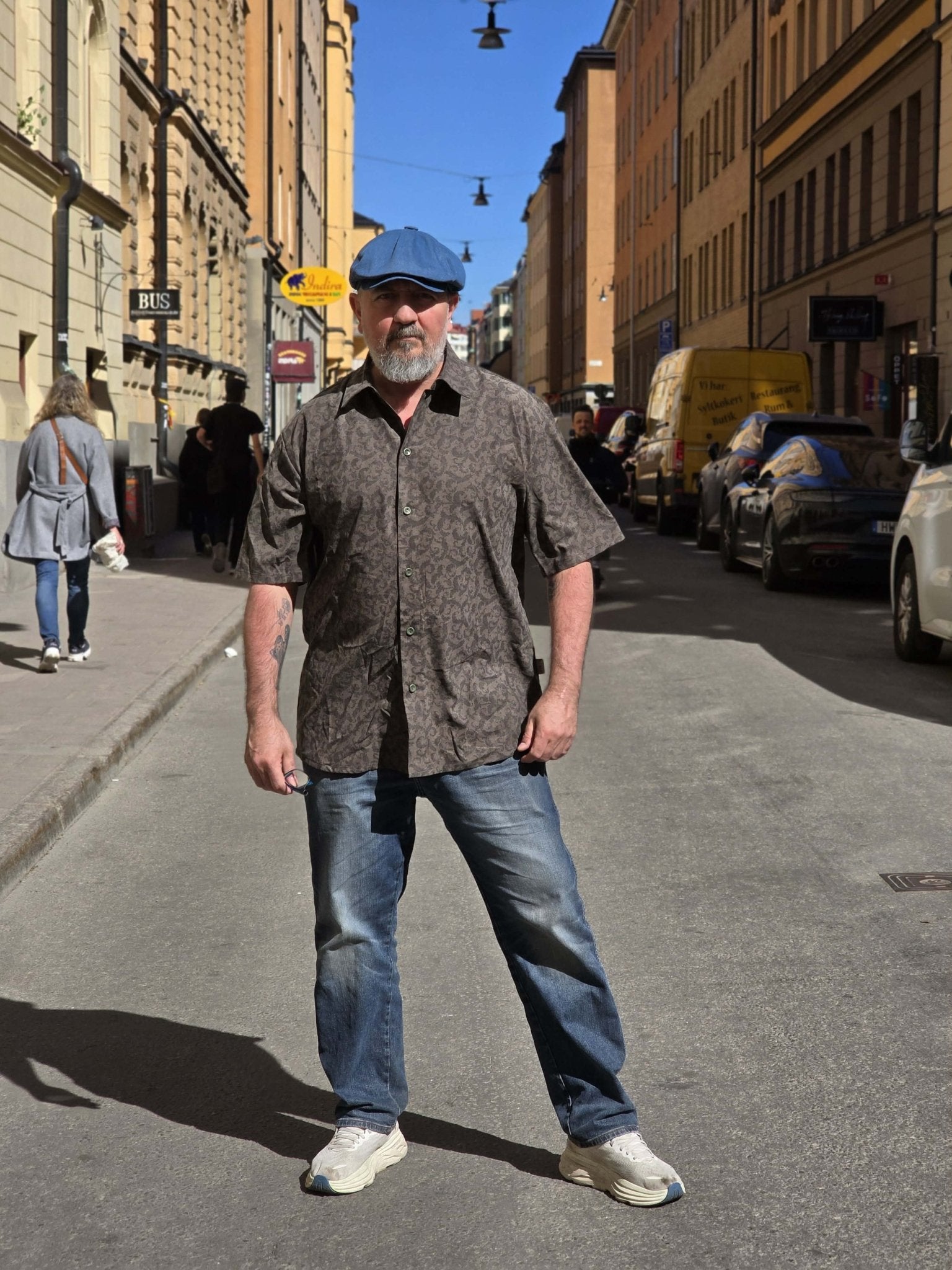 Skjorta Herr Cord grön – Rino Design Man Skjorta herr i S från Rino Design Sthlm