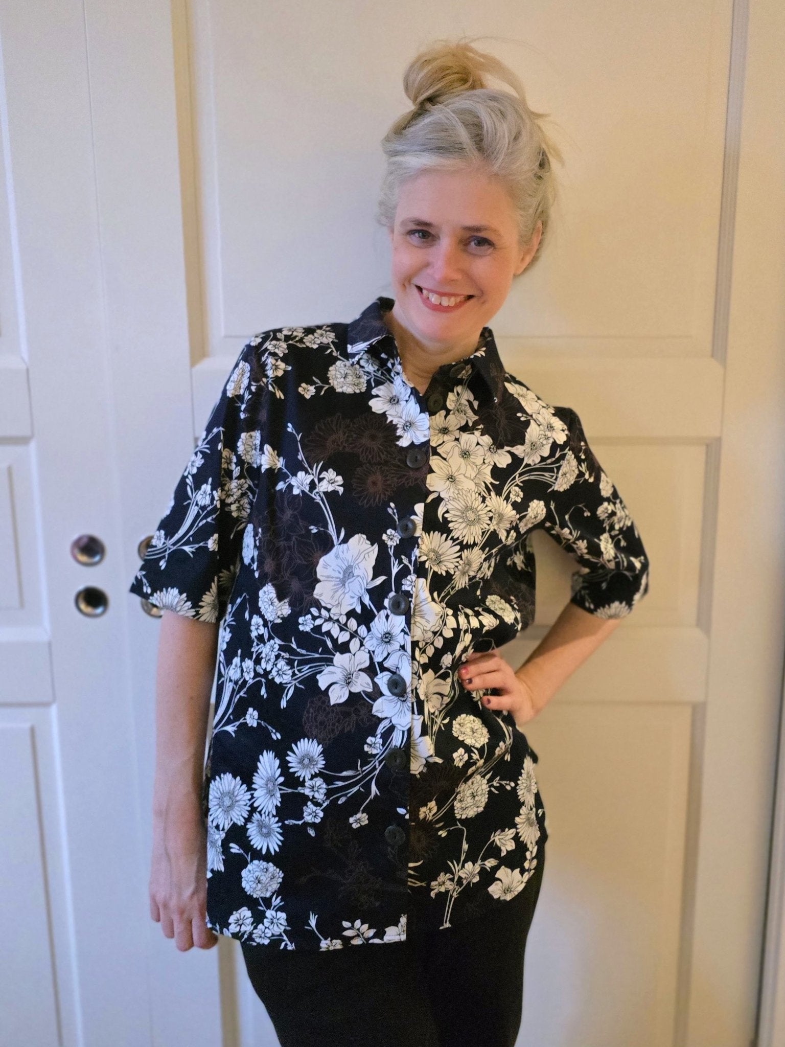 Skjorta Svart vit | Rino Skjorta i S från Rino Design Sthlm