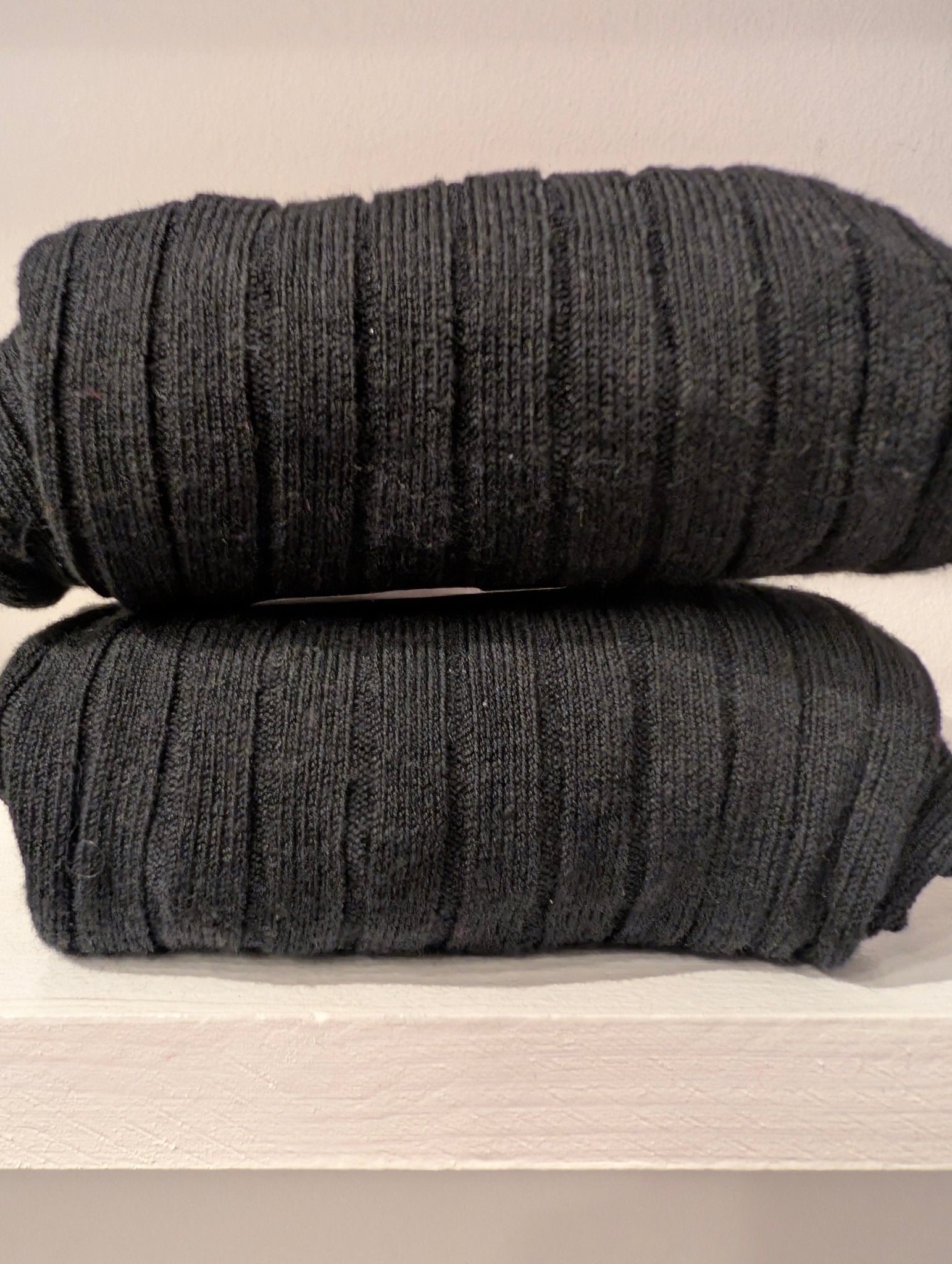 Strumpbyxor Bomull Svart ribbade Strumpbyxor i One size från Rino Design Sthlm