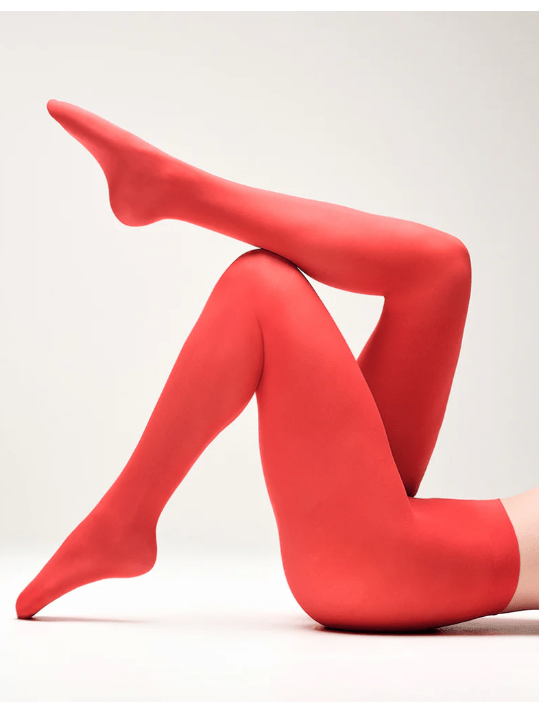 Strumpbyxor 60 Den Röd | Sneaky Strumpbyxor i One size från Rino Design Sthlm