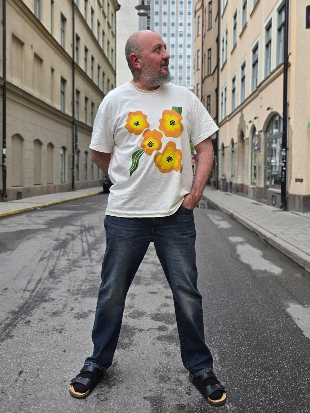 T-shirt casual Papaya - Rino Design Sthlm