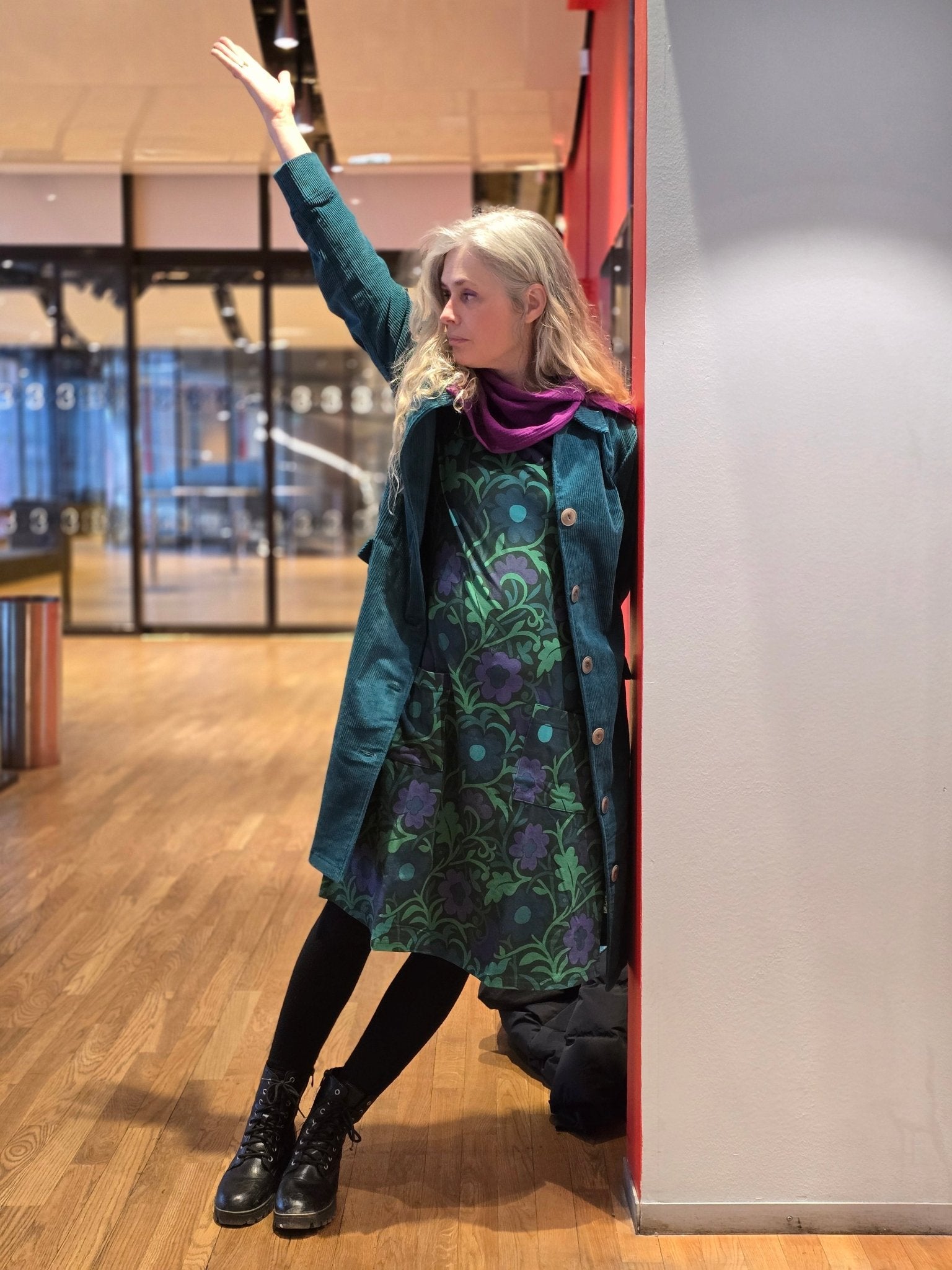 Trikåklänning Ranka Blå | Rino Klänning i S från Rino Design Sthlm