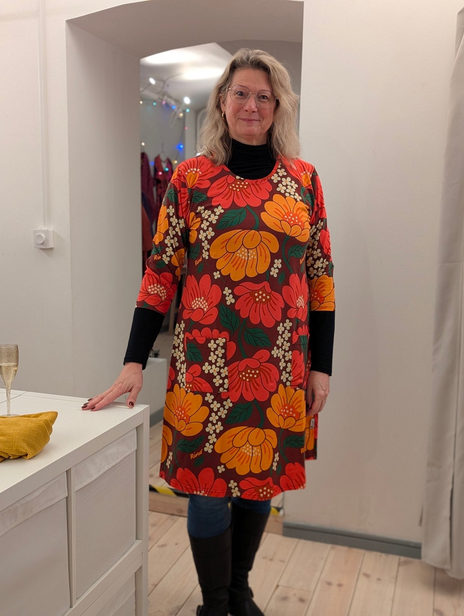 Trikåklänning Siwan | Rino Klänning i S från Rino Design Sthlm