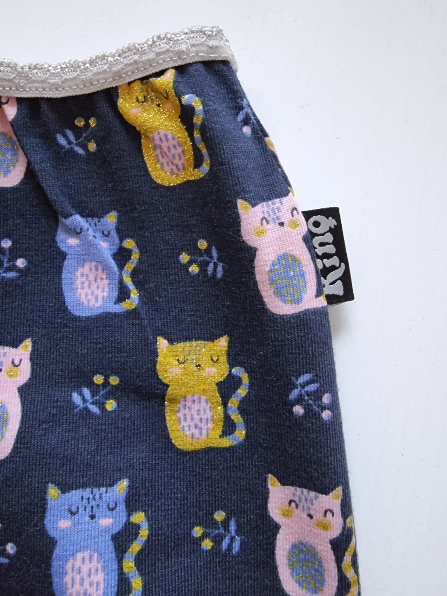 Trosor Glitterkatt Blågrå - Rino Design AB