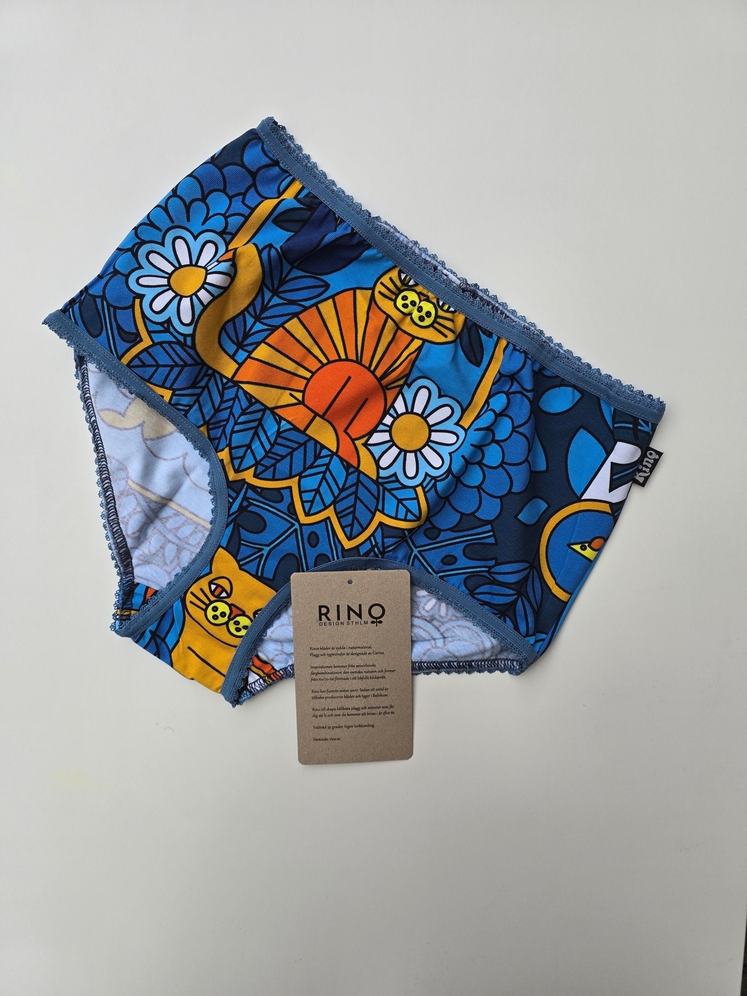 Trosor Katt Blå | Rino Trosor i S från Rino Design Sthlm