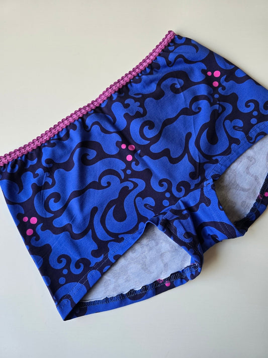 Trosor med ben Blå Virvel - Rino Design Sthlm