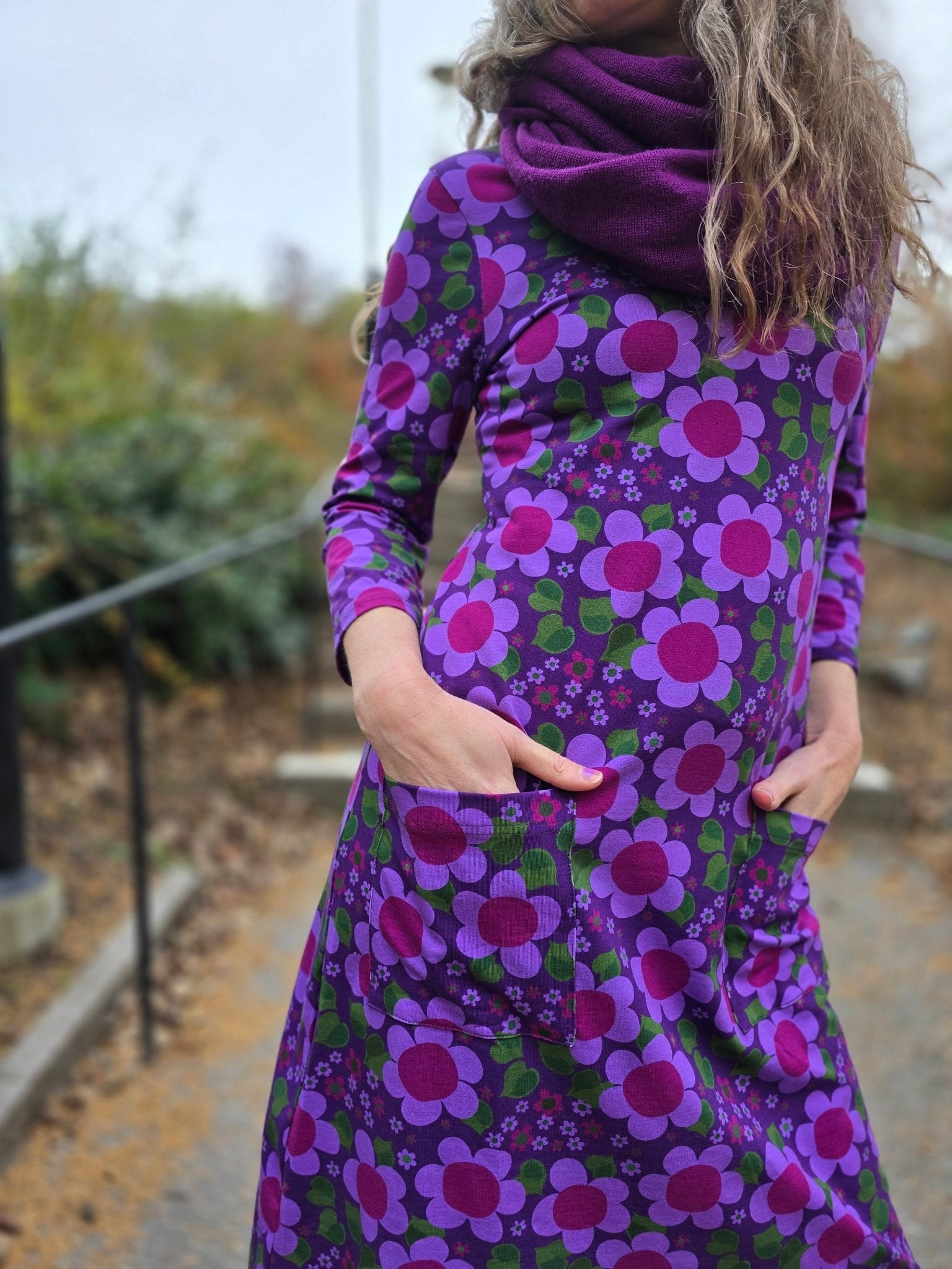 Tubsjal Ull Amestist lila | Rino Sjal i One size från Rino Design Sthlm