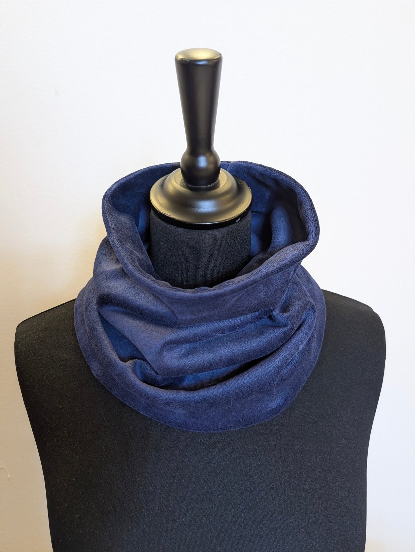 Tubsjal Velour Mörkblå - Rino Design Sthlm
