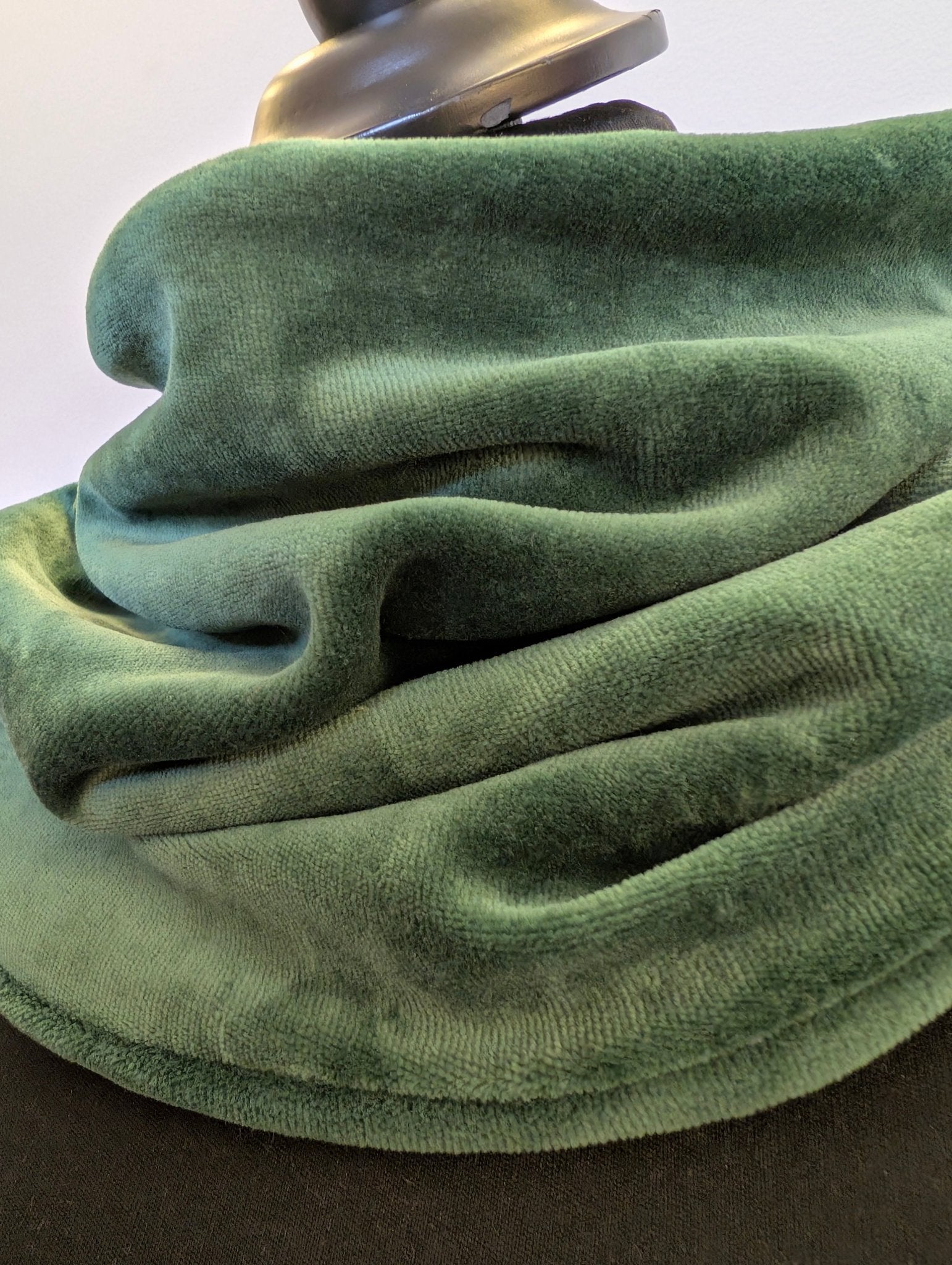 Tubsjal Velour Mörkgrön - Rino Design Sthlm