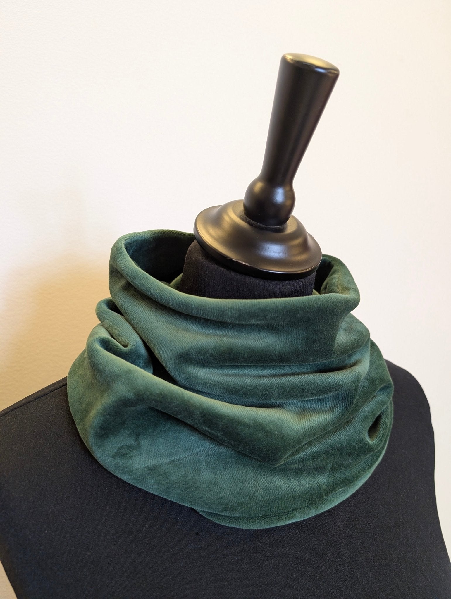 Tubsjal Velour Mörkgrön - Rino Design Sthlm