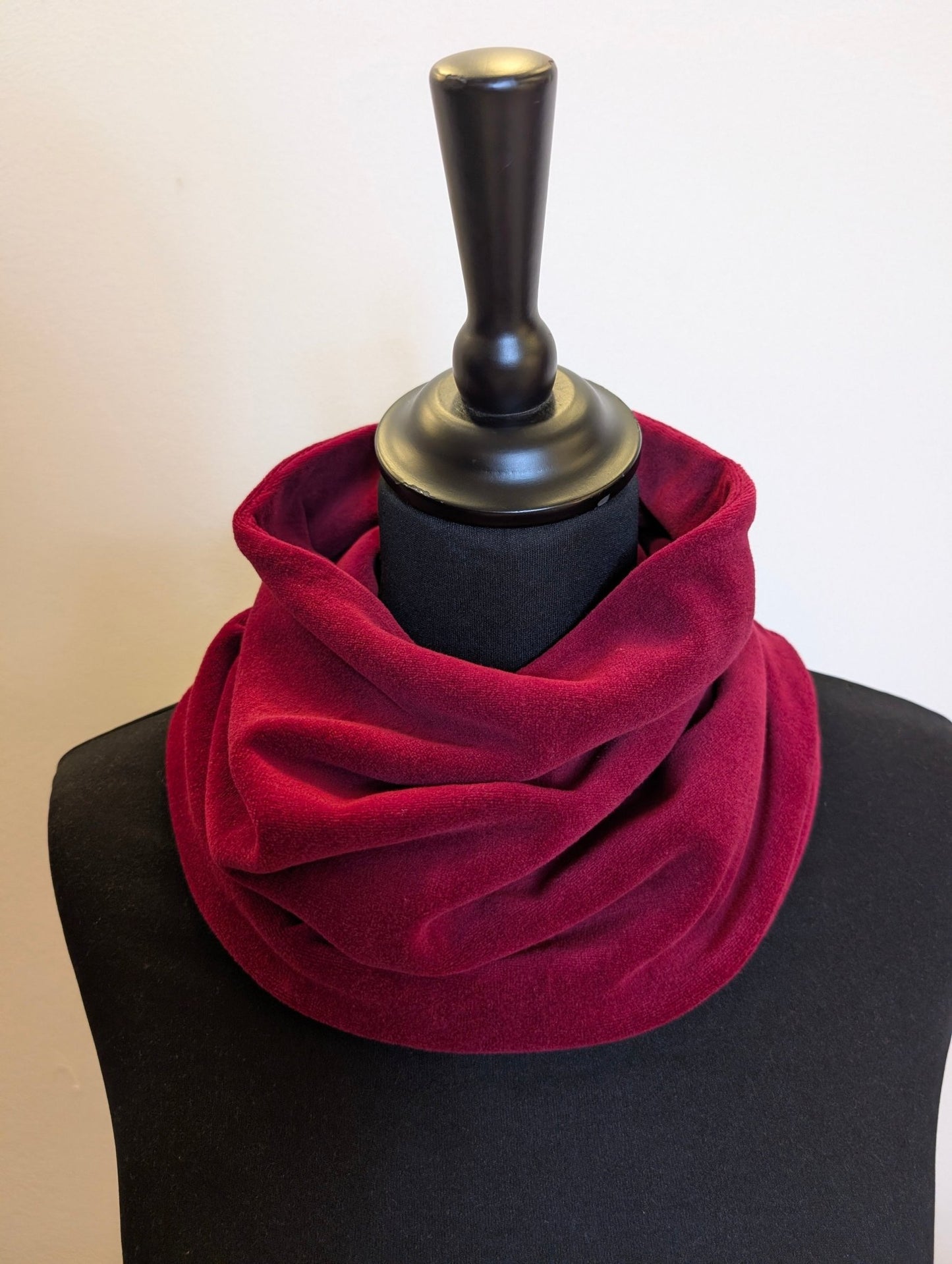 Tubsjal Velour Vinröd - Rino Design Sthlm