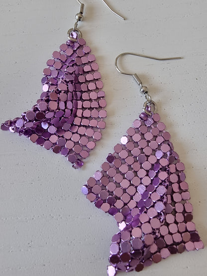 Earrings PARTY purple