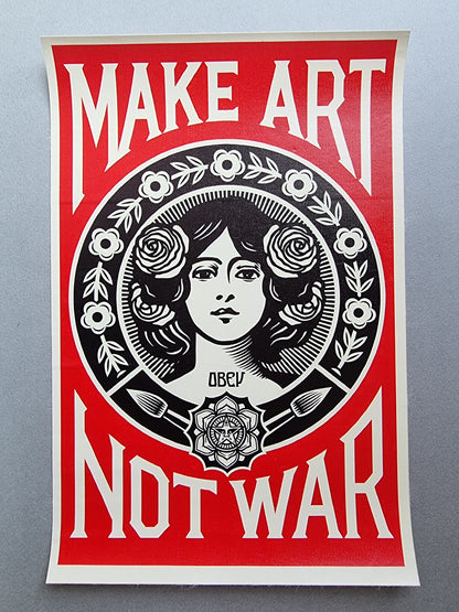 Print Make art not war