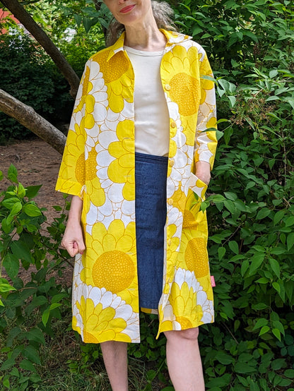 Coat dress Göta yellow