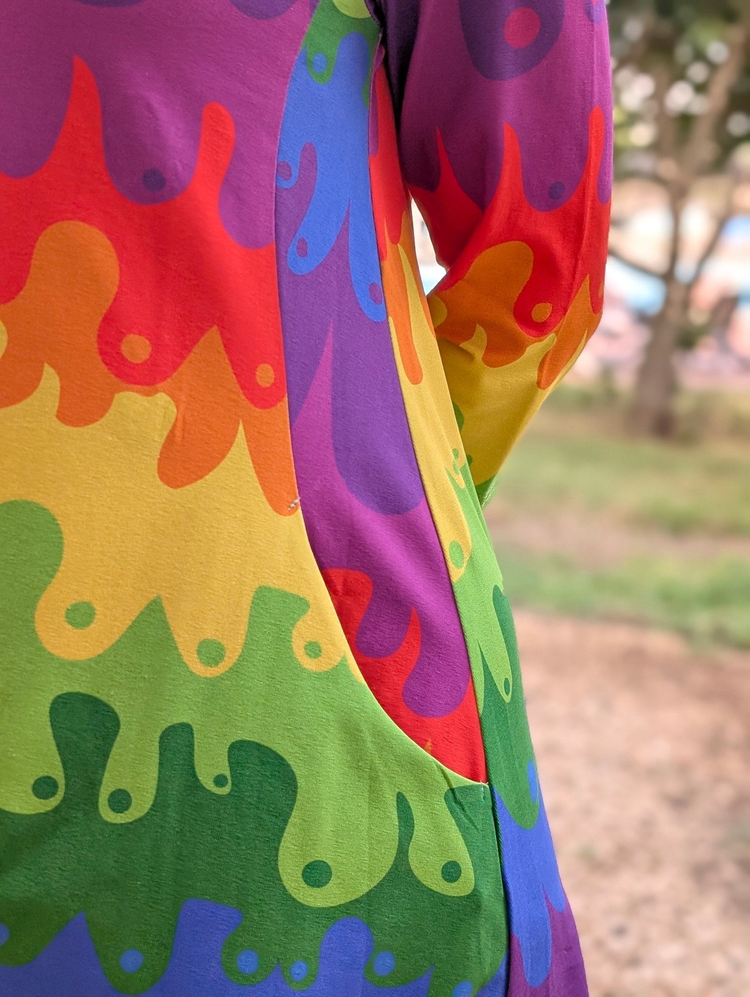 A - linjeklänning Regnbågstuttar by Rino - Rino Design Sthlm