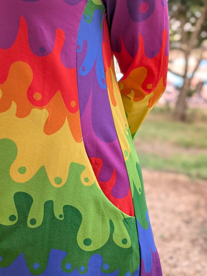 A - linjeklänning Regnbågstuttar by Rino - Rino Design Sthlm