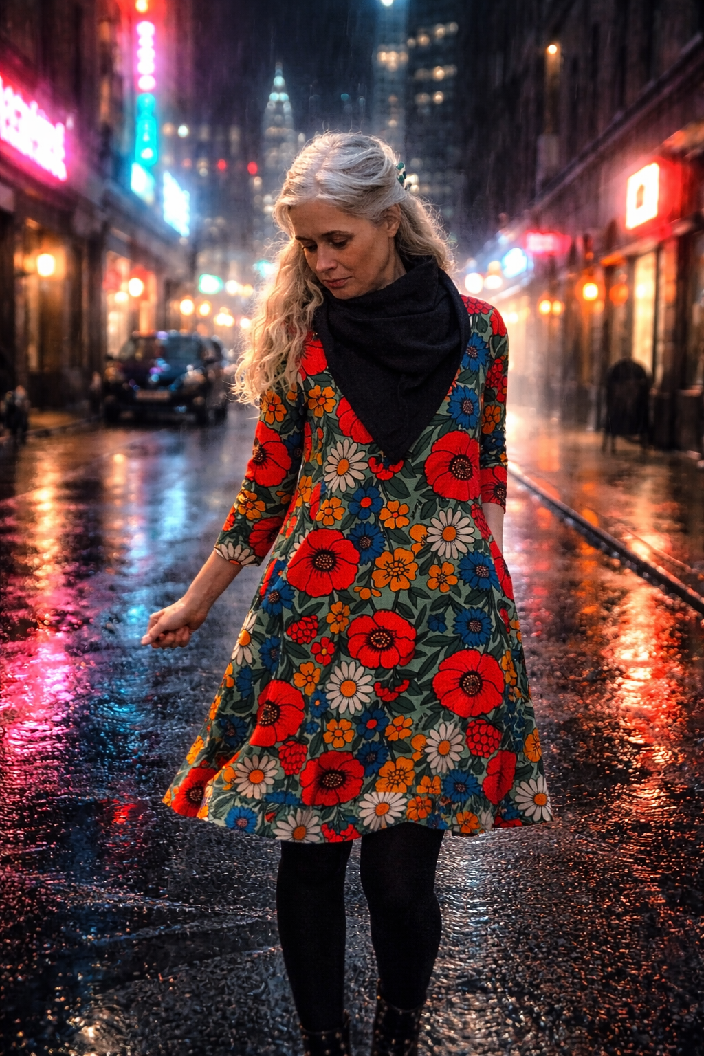 Klänning A - linje Bukett | Rino Klänning i S från Rino Design Sthlm