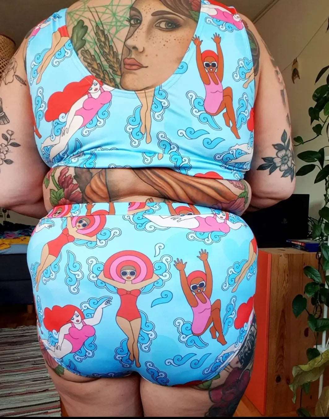 Bikinitopp Kvinnor som vågar Rosa - Rino Design Sthlm