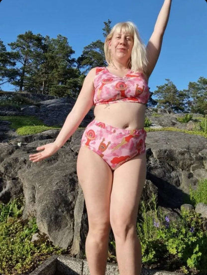 Bikinitopp Kvinnor som vågar Rosa - Rino Design Sthlm