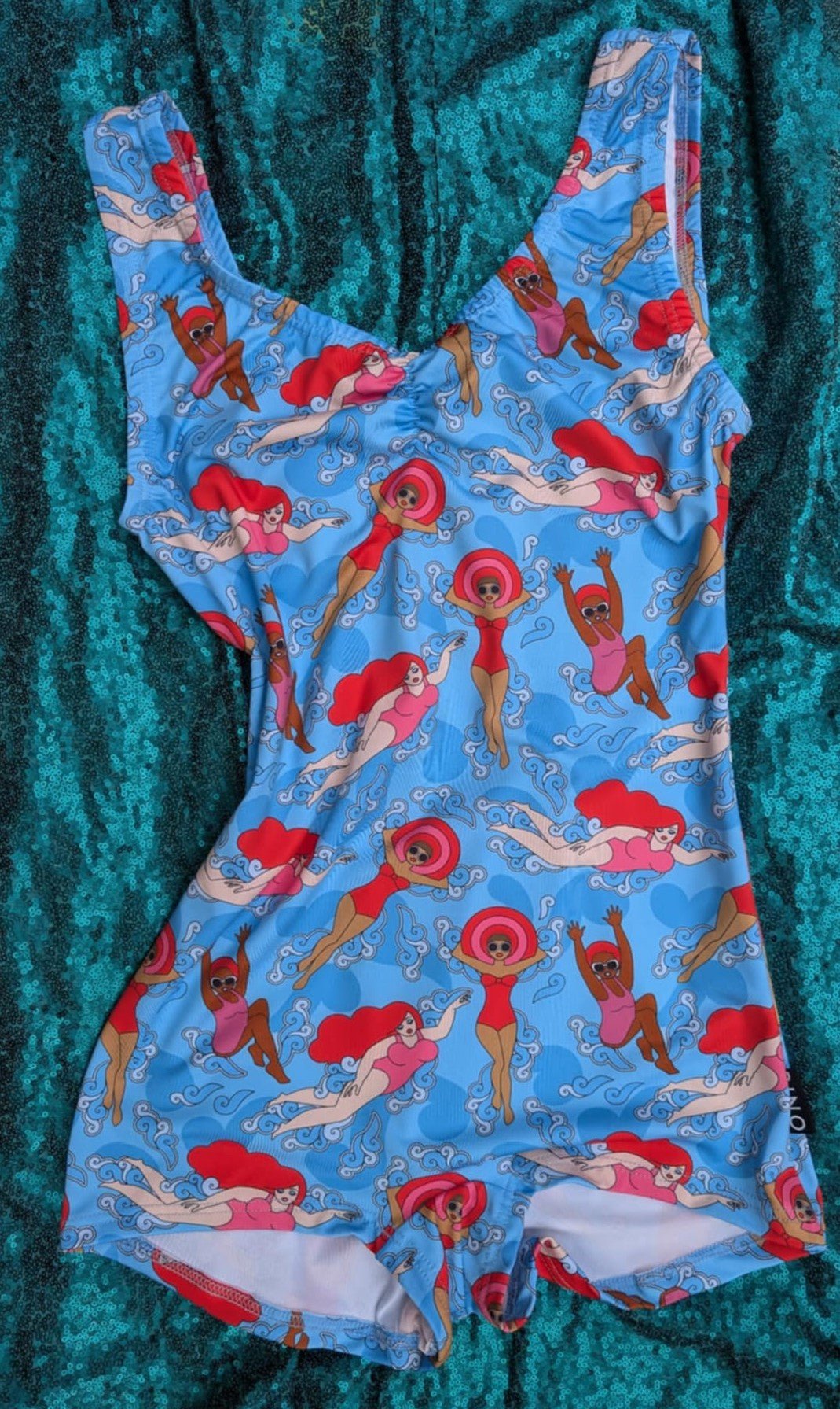 Blå Baddräkt Kvinnor som vågar | Rino Baddräkt i S från Rino Design Sthlm