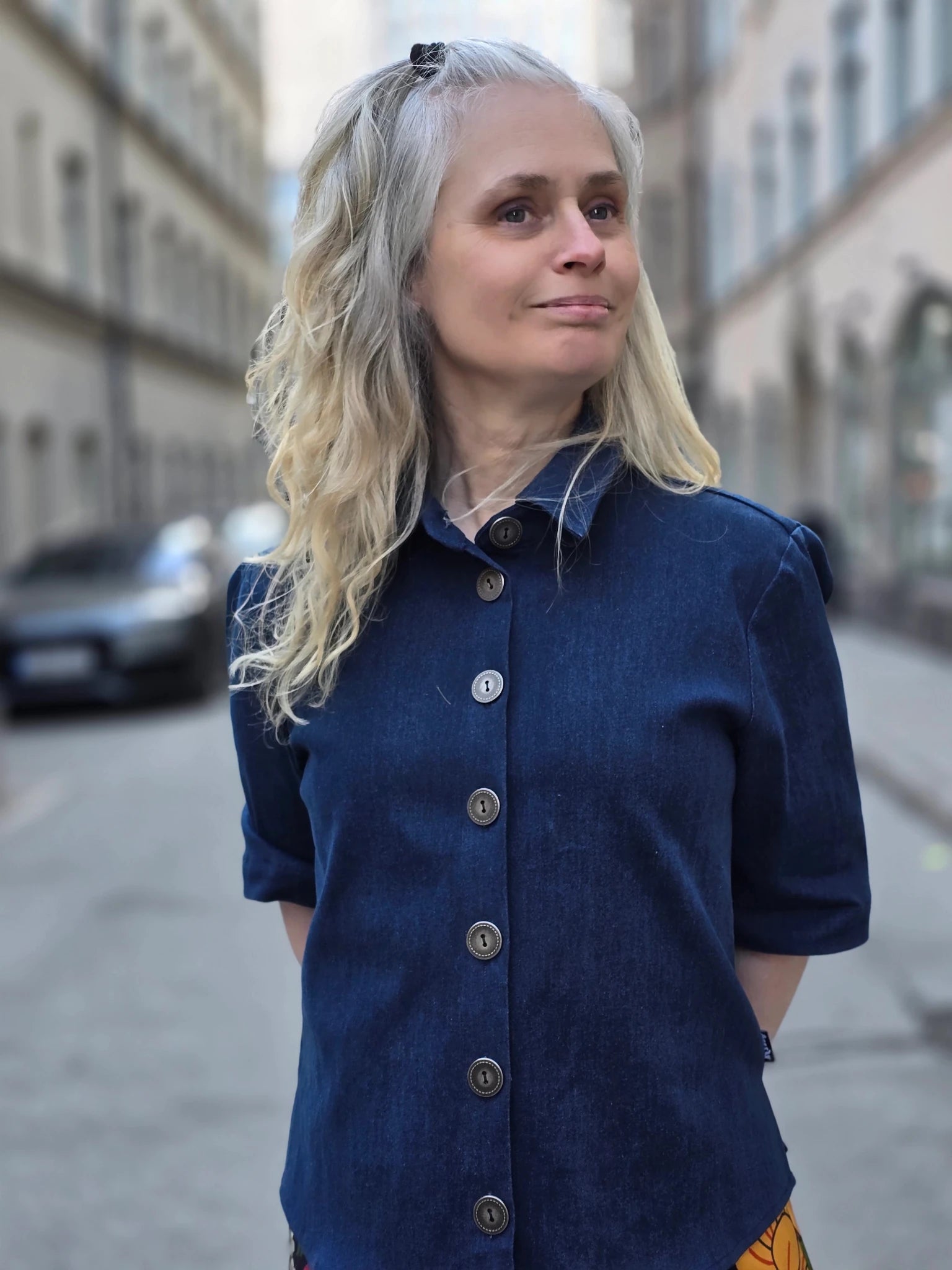 Blus Dark Jeans | Rino Blus i S från Rino Design Sthlm