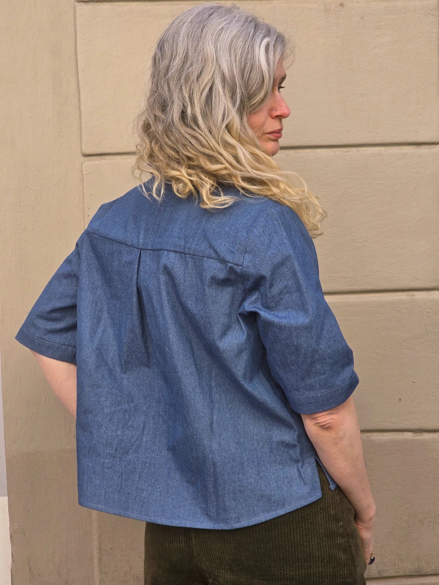 Blus Jeans Blå | Rino Blus i S från Rino Design Sthlm