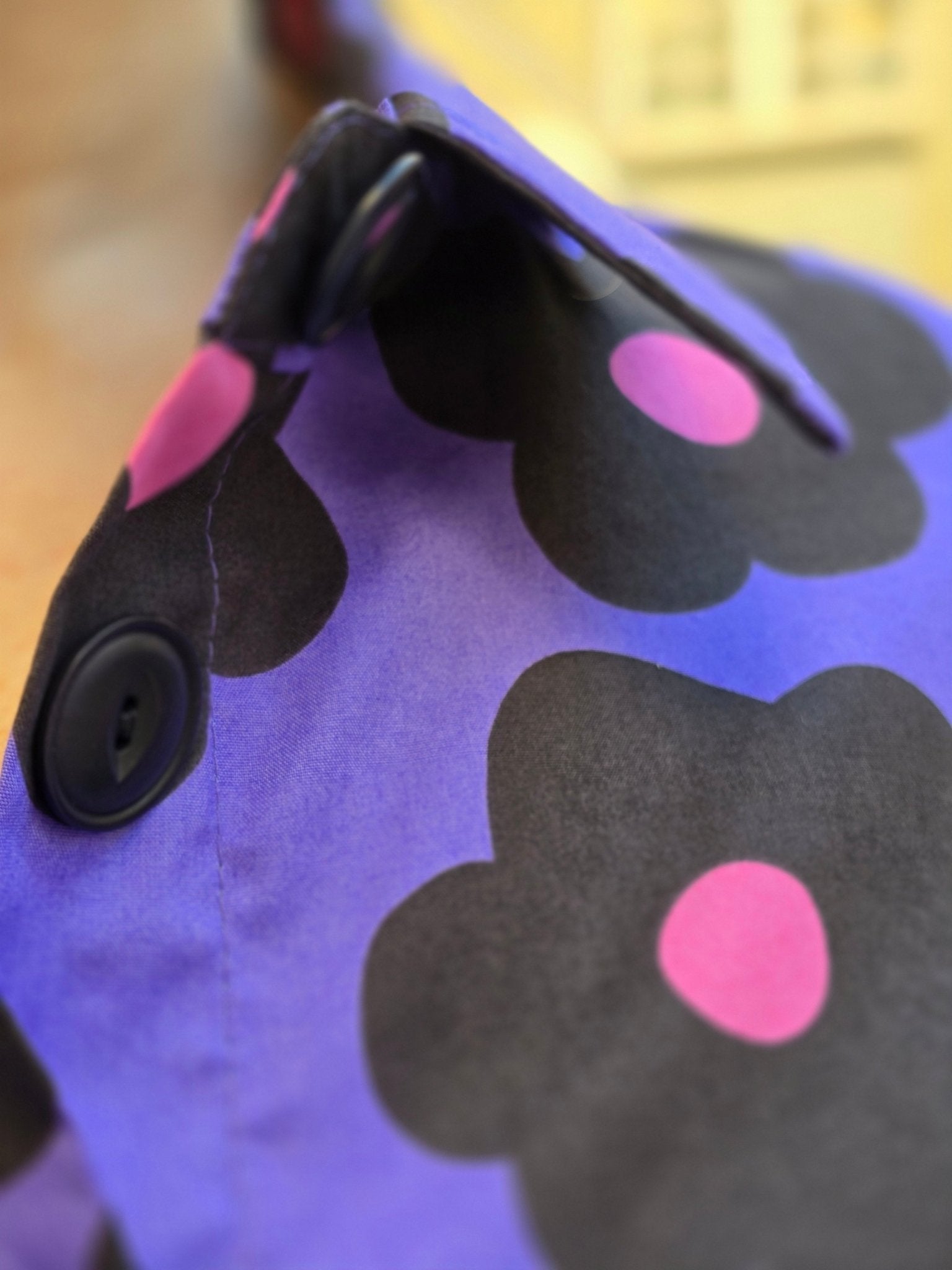 Blus Lila Retroblomma - Rino Design Sthlm