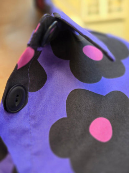 Blus Lila Retroblomma - Rino Design Sthlm