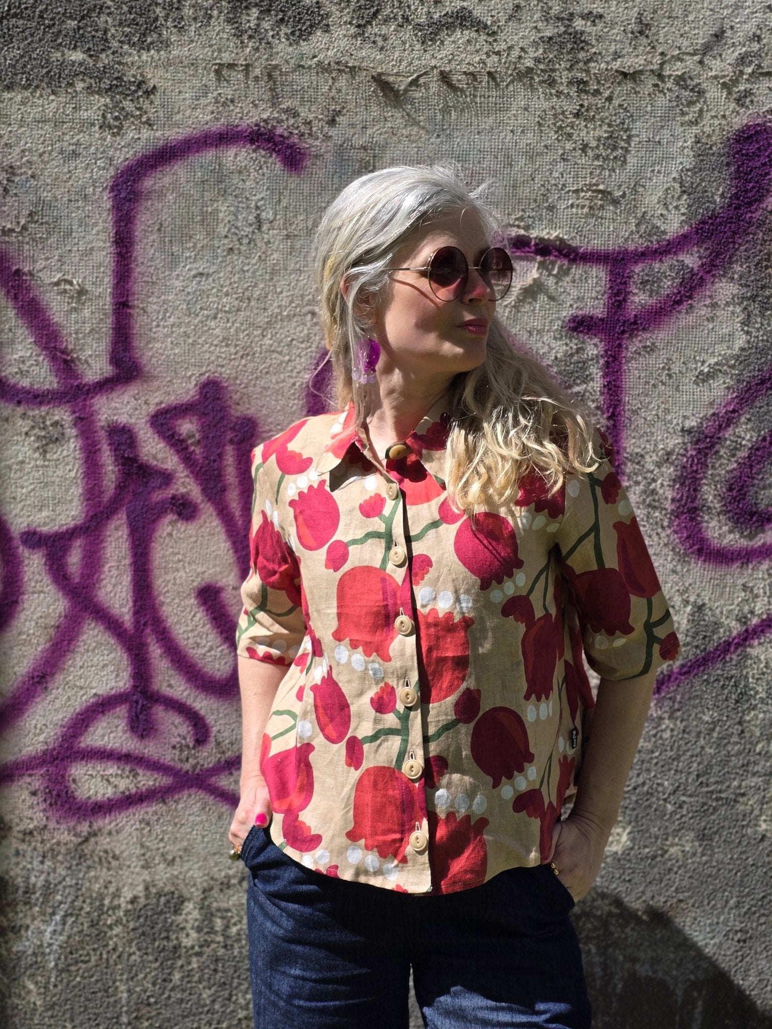 Blus ljus Tulpan | Rino Blus i S från Rino Design Sthlm
